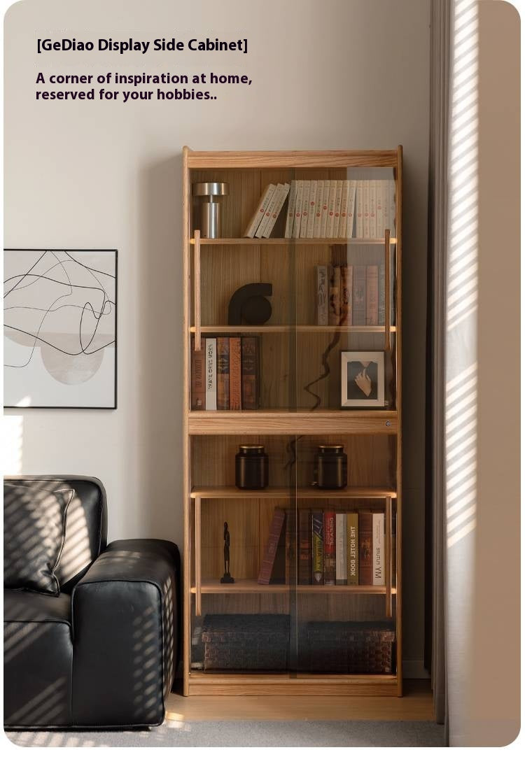 Oak Solid Wood Modern Bookcase