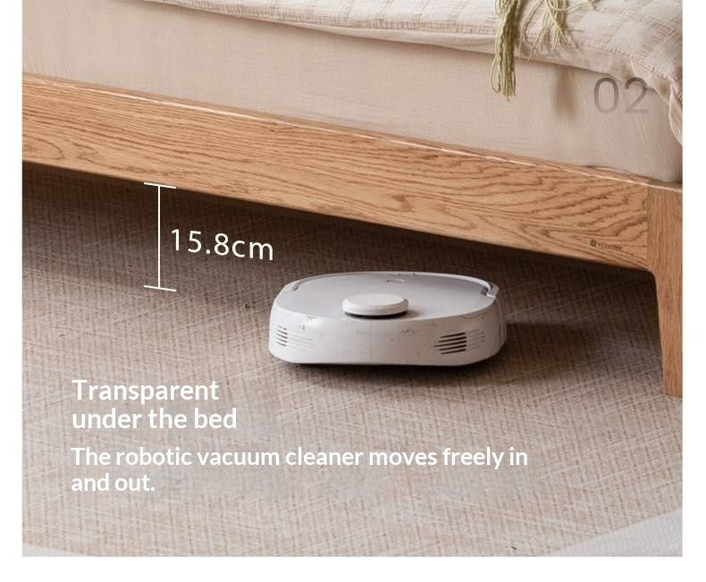 Oak Solid Wood Bed — Modern Minimalist, Genuine Leather Upholstered Bed