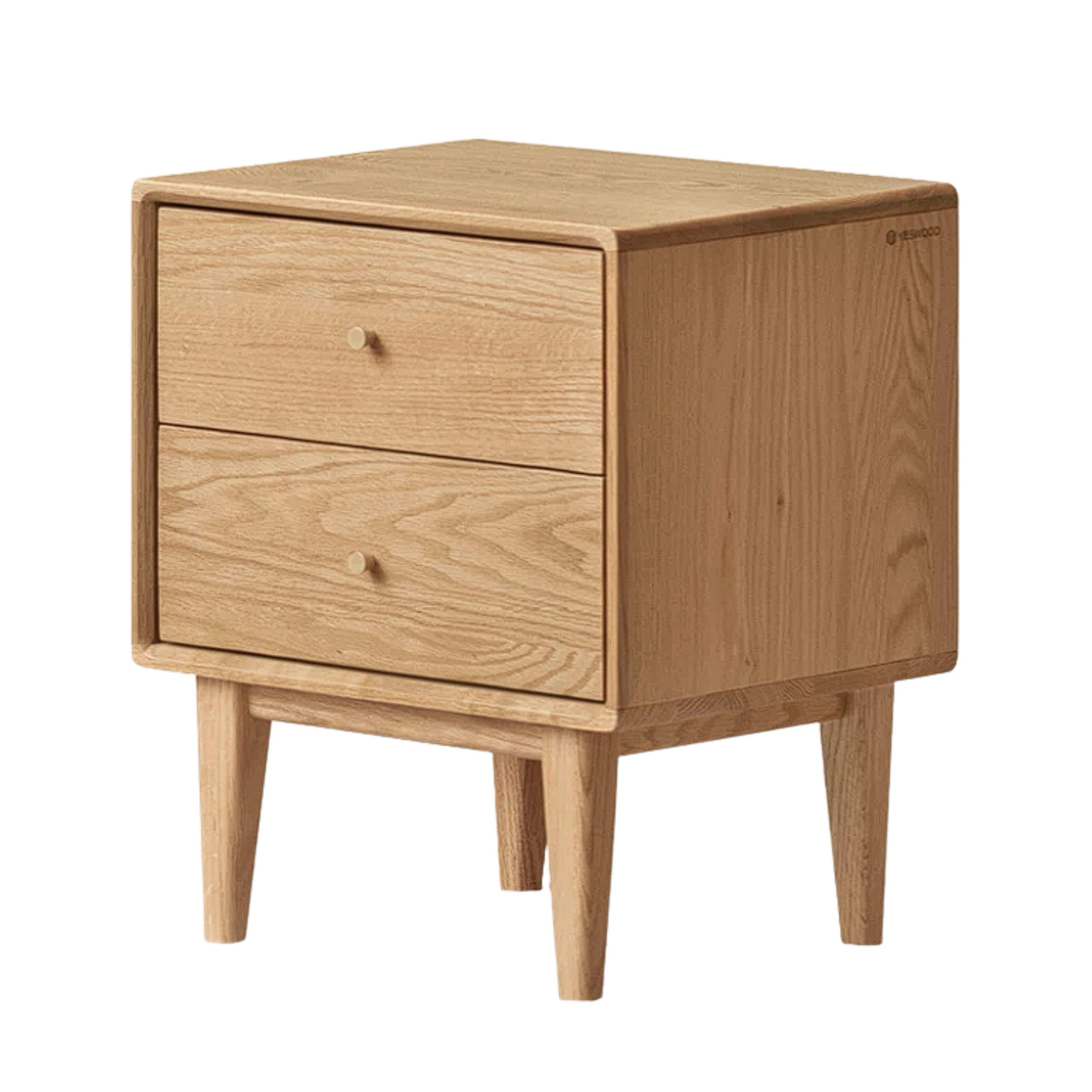 Beech, Oak, Rubberwood, Ash solid wood Nightstand