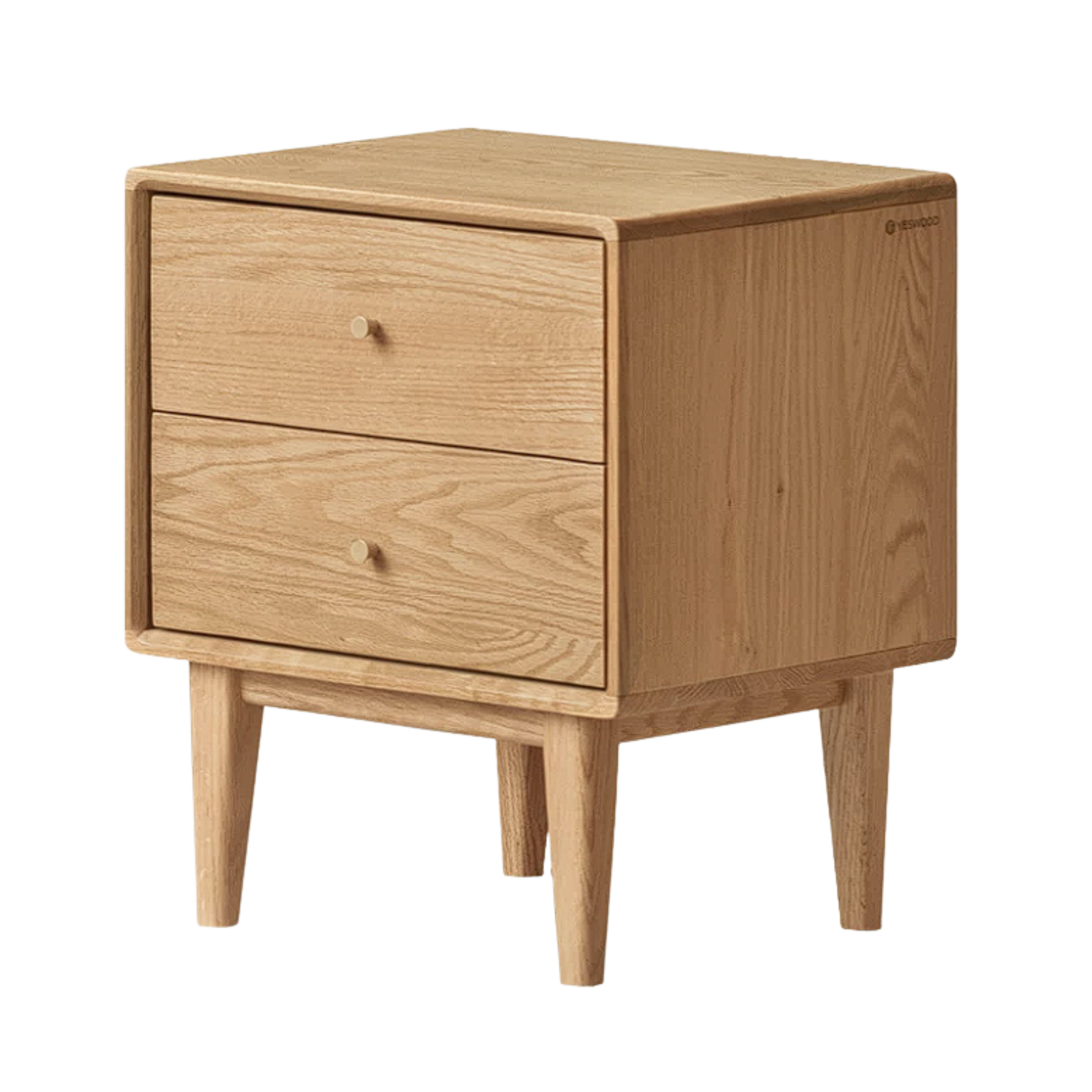 Beech, Oak, Rubberwood, Ash solid wood Nightstand