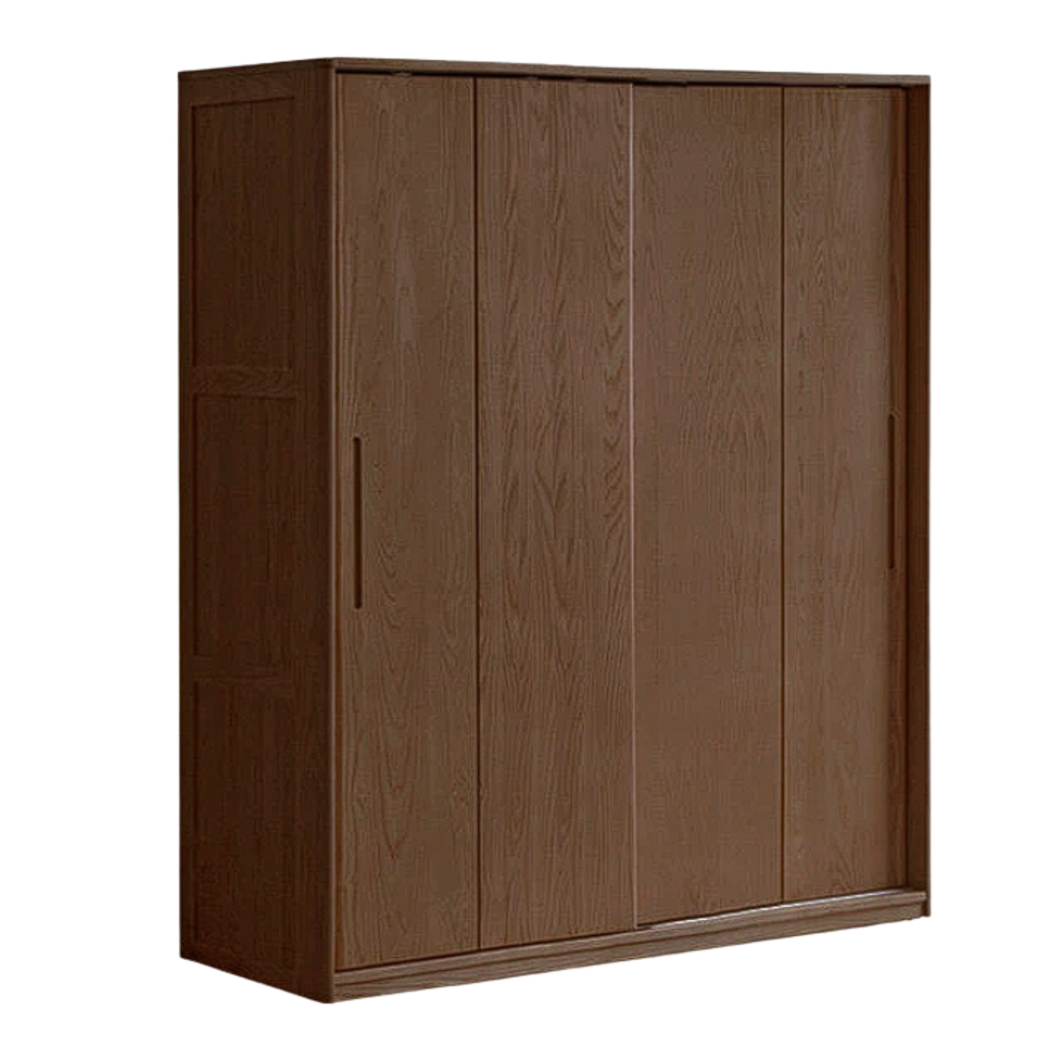 Oak, Ash Solid Wood Wardrobe With Sliding Doors