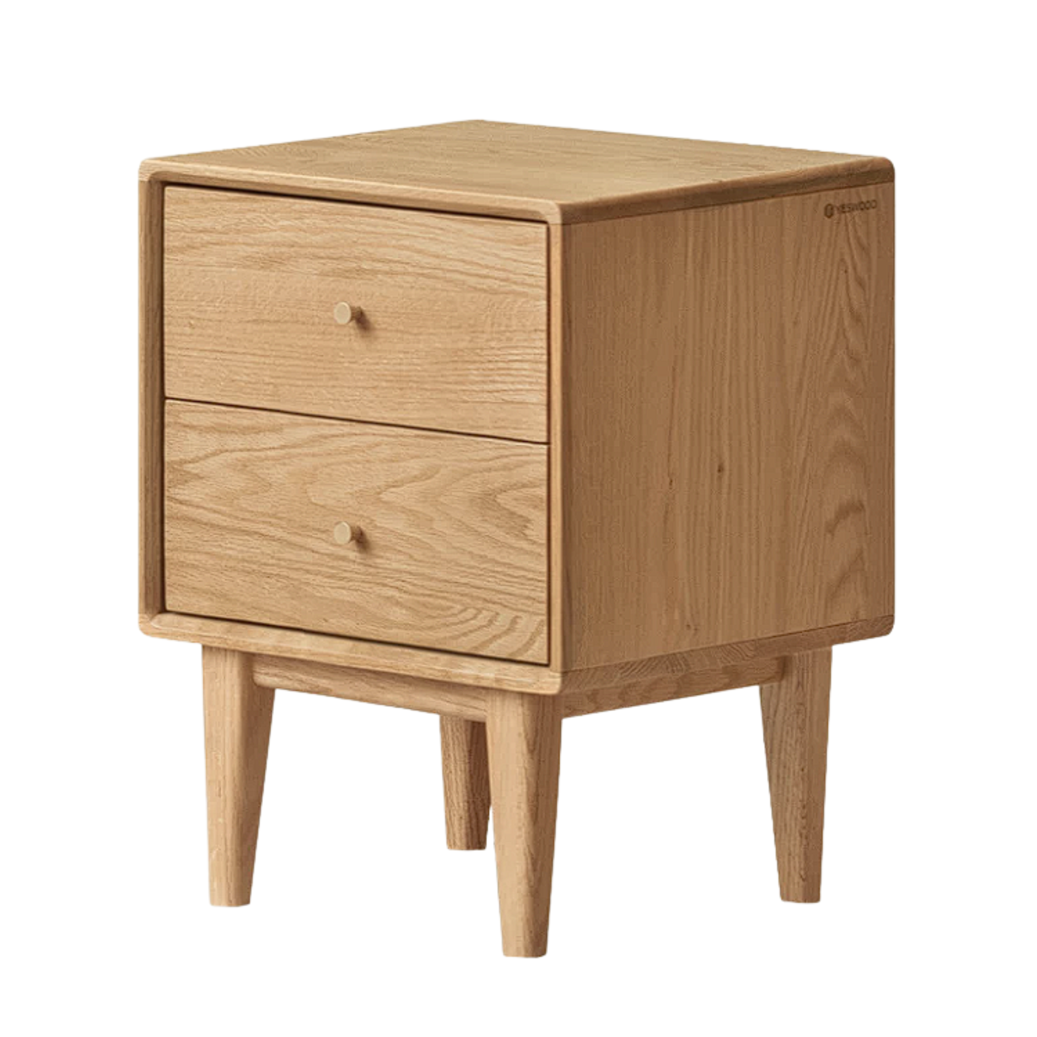Beech, Oak, Rubberwood, Ash solid wood Nightstand