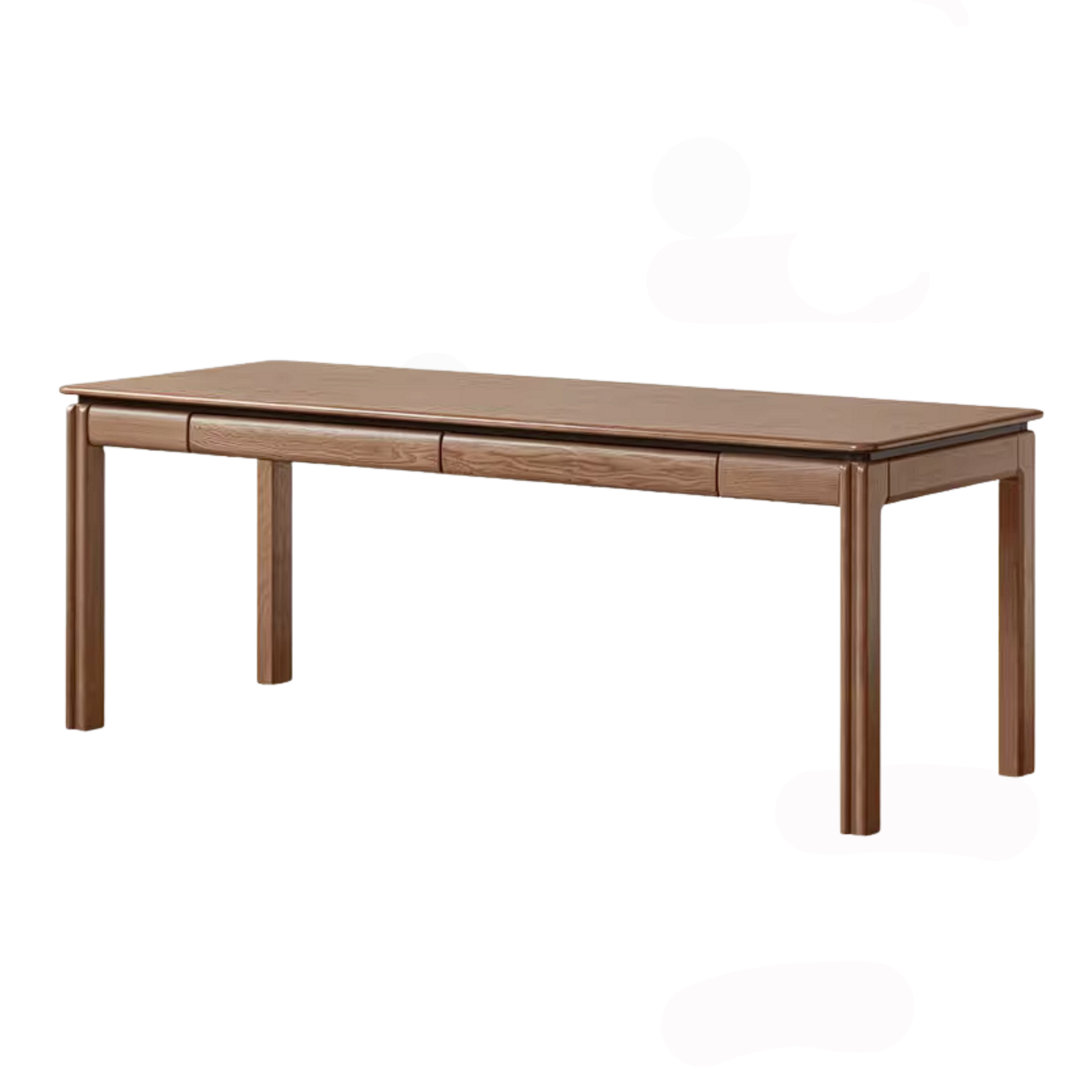 Ash Solid Wood Desk with with drawer Minimalist Design