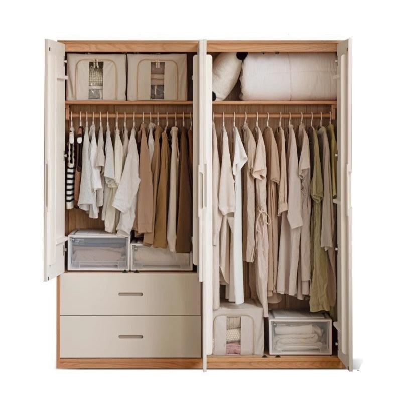 Oak Solid Wood Wardrobe Floor Combination Cabinet