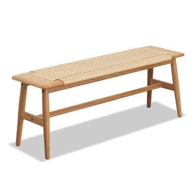 Oak solid wood Corded Bench