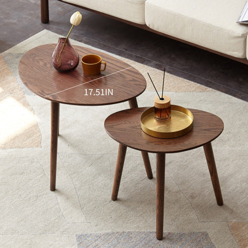 Oak Solid Wood Combination Shape Side Table