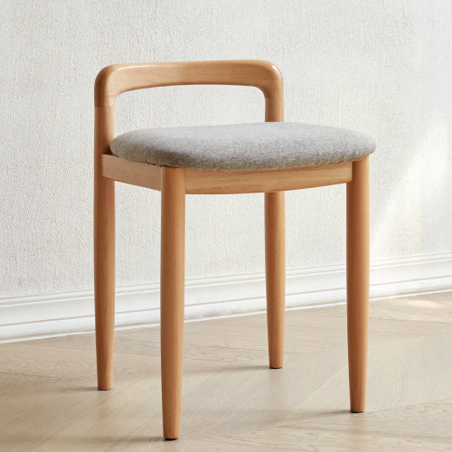 Beech Solid Wood Makeup Stool
