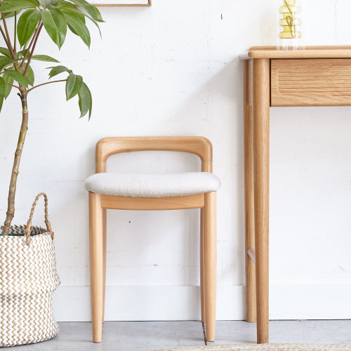 Beech Solid Wood Makeup Stool