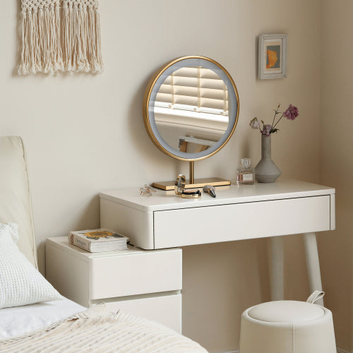 Poplar Solid Wood Cream Style Dressing Table