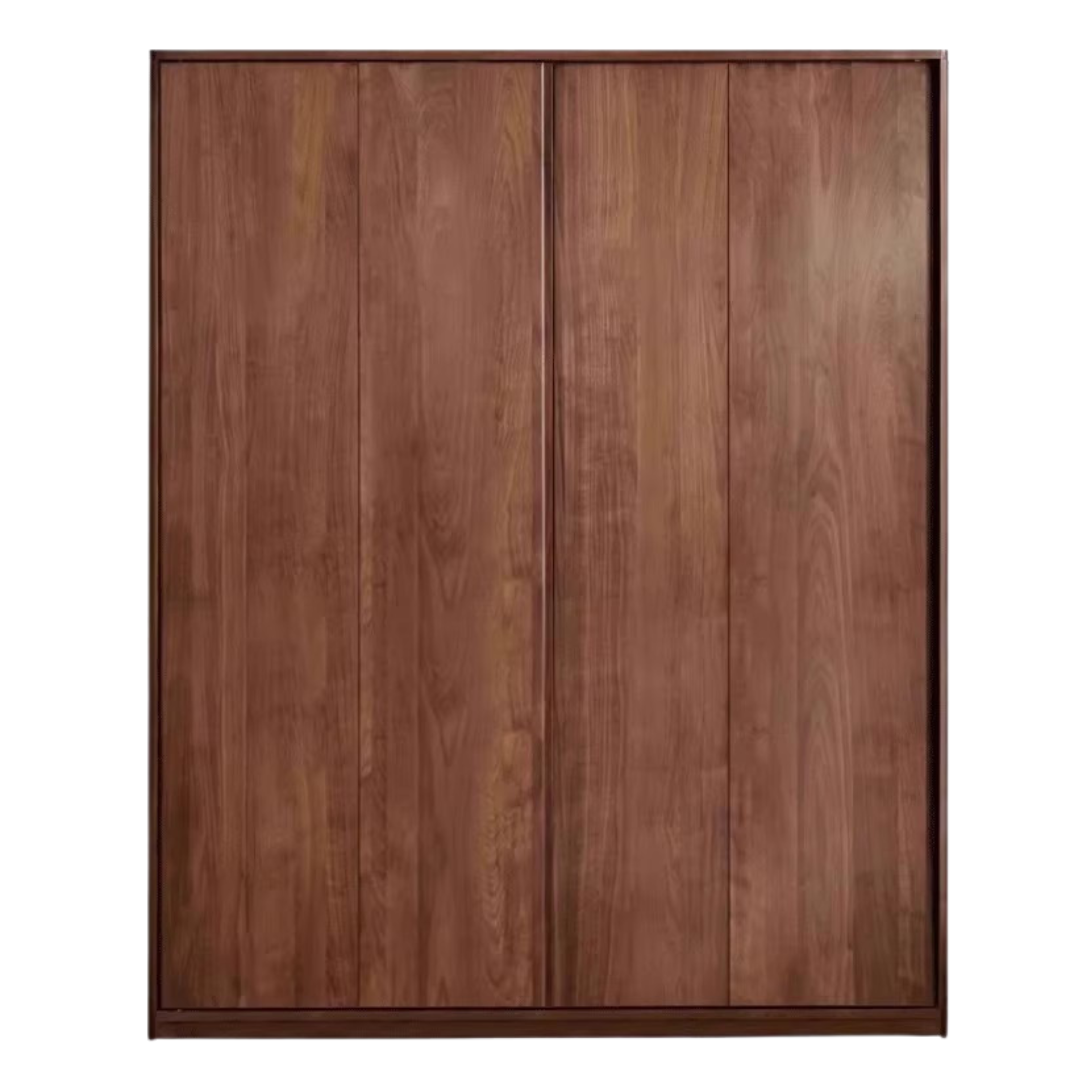 Black Walnut solid wood sliding door wardrobe