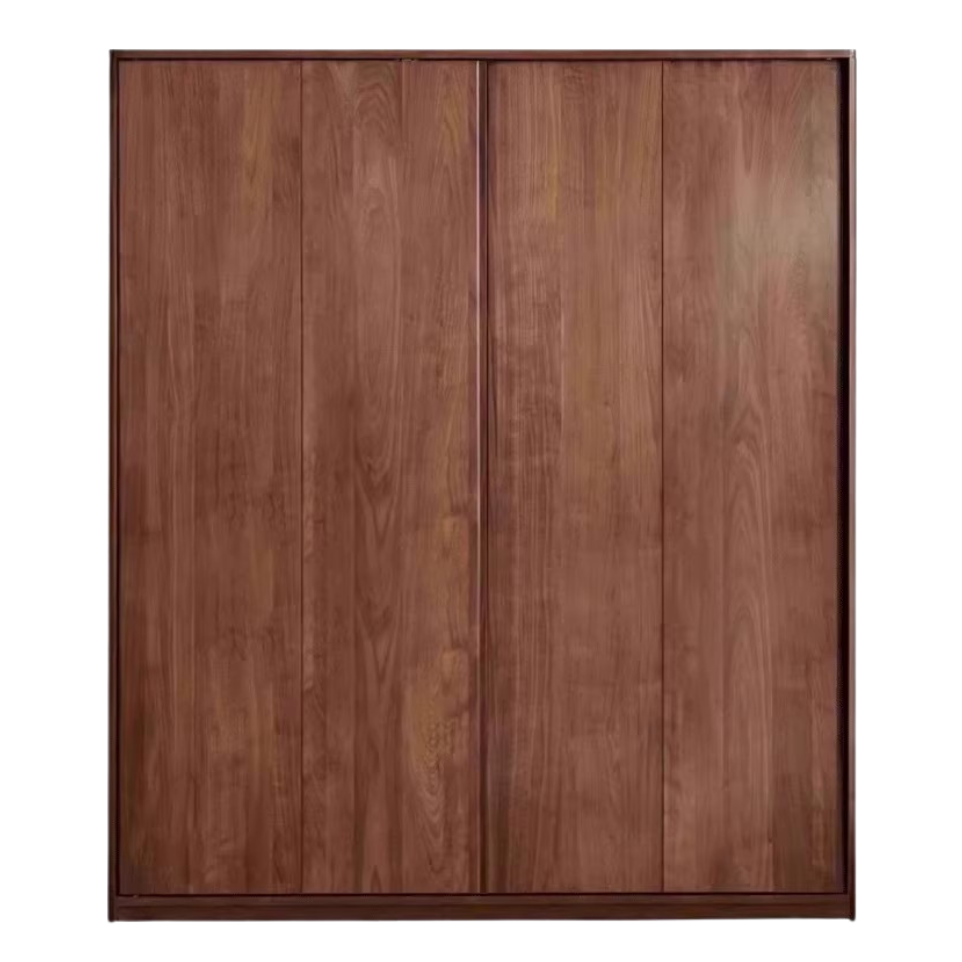 Black Walnut solid wood sliding door wardrobe
