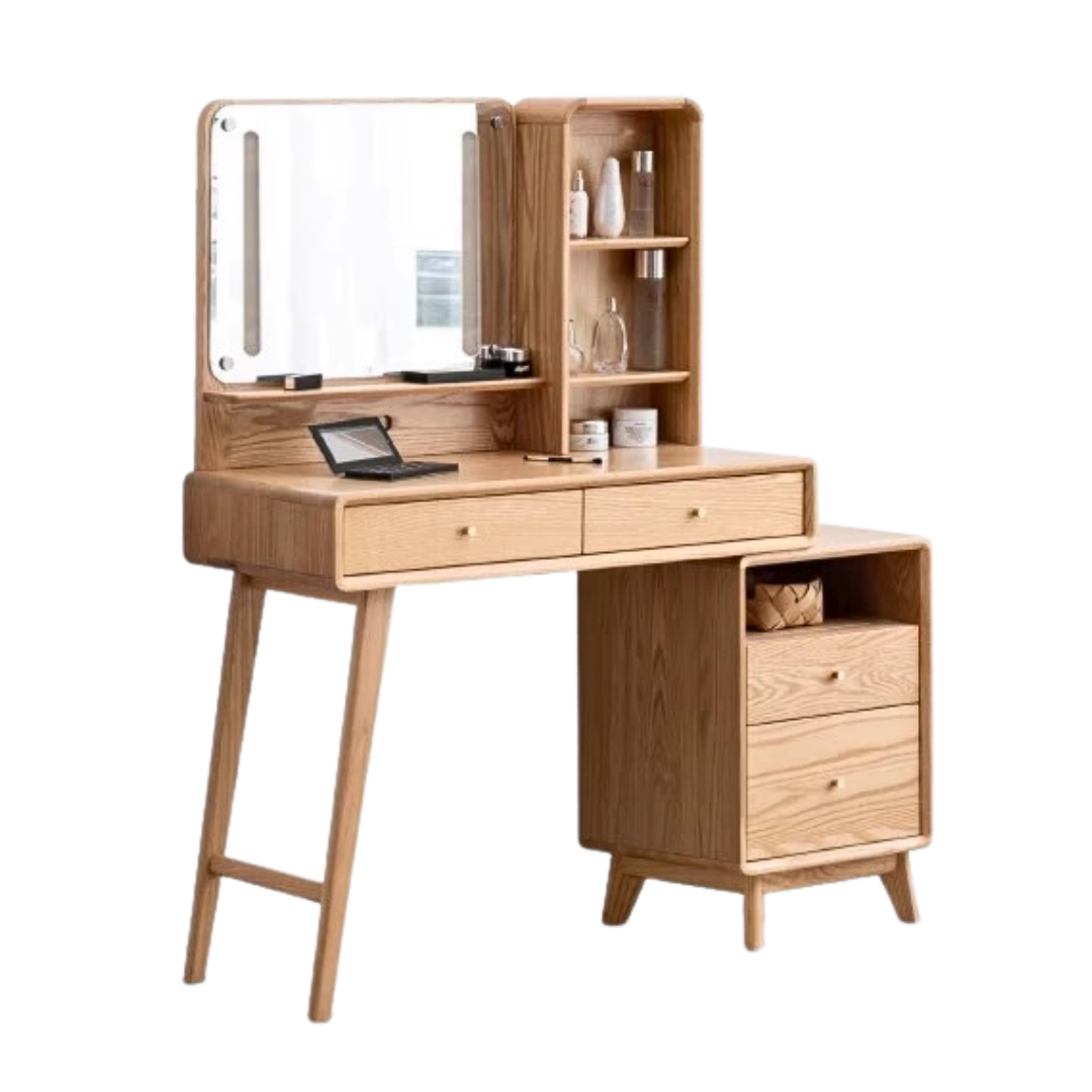 Oak solid wood Dressing table telescopic