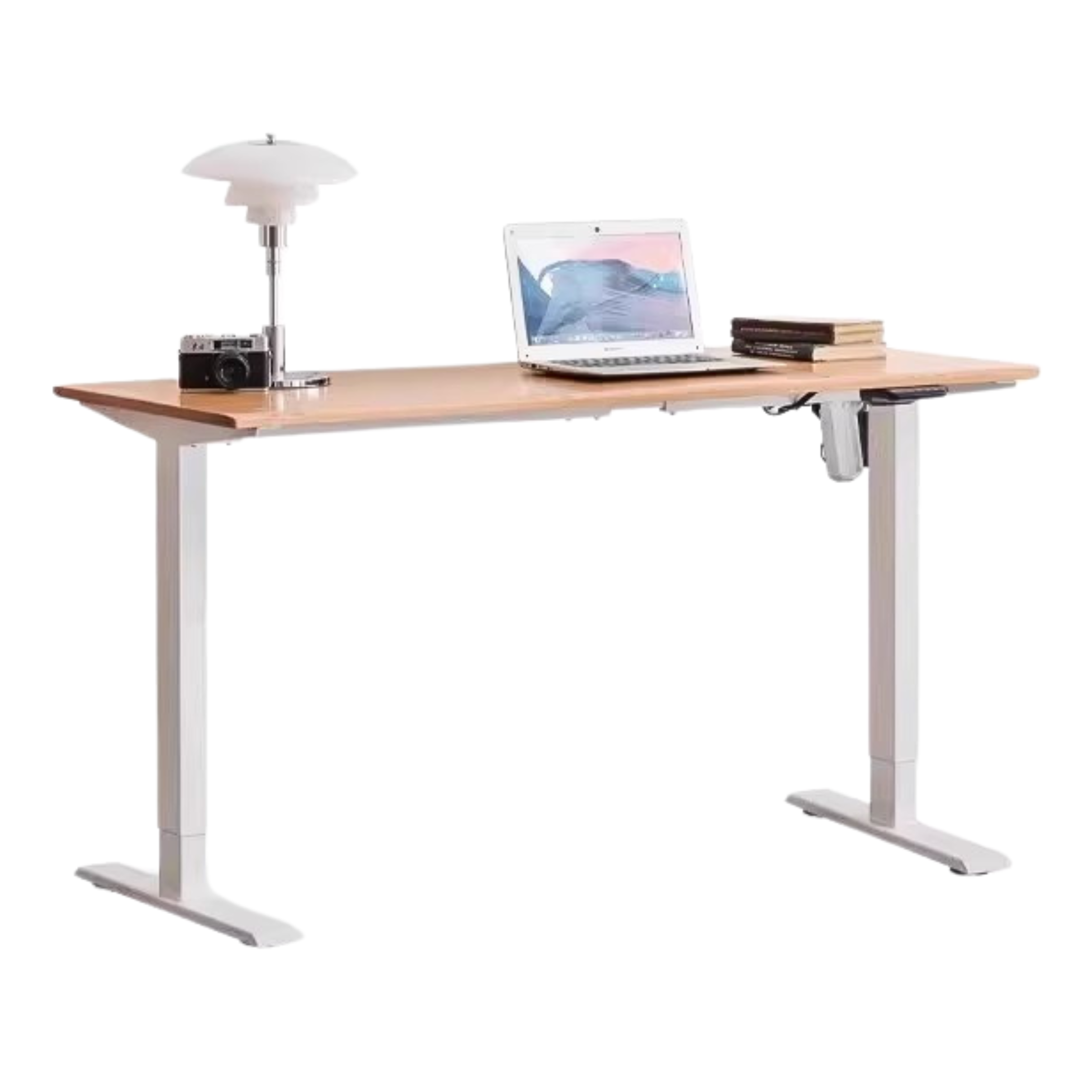 Black Walnut, Oak Solid Wood Standing Desk, Sit-Stand Electric Lift Table