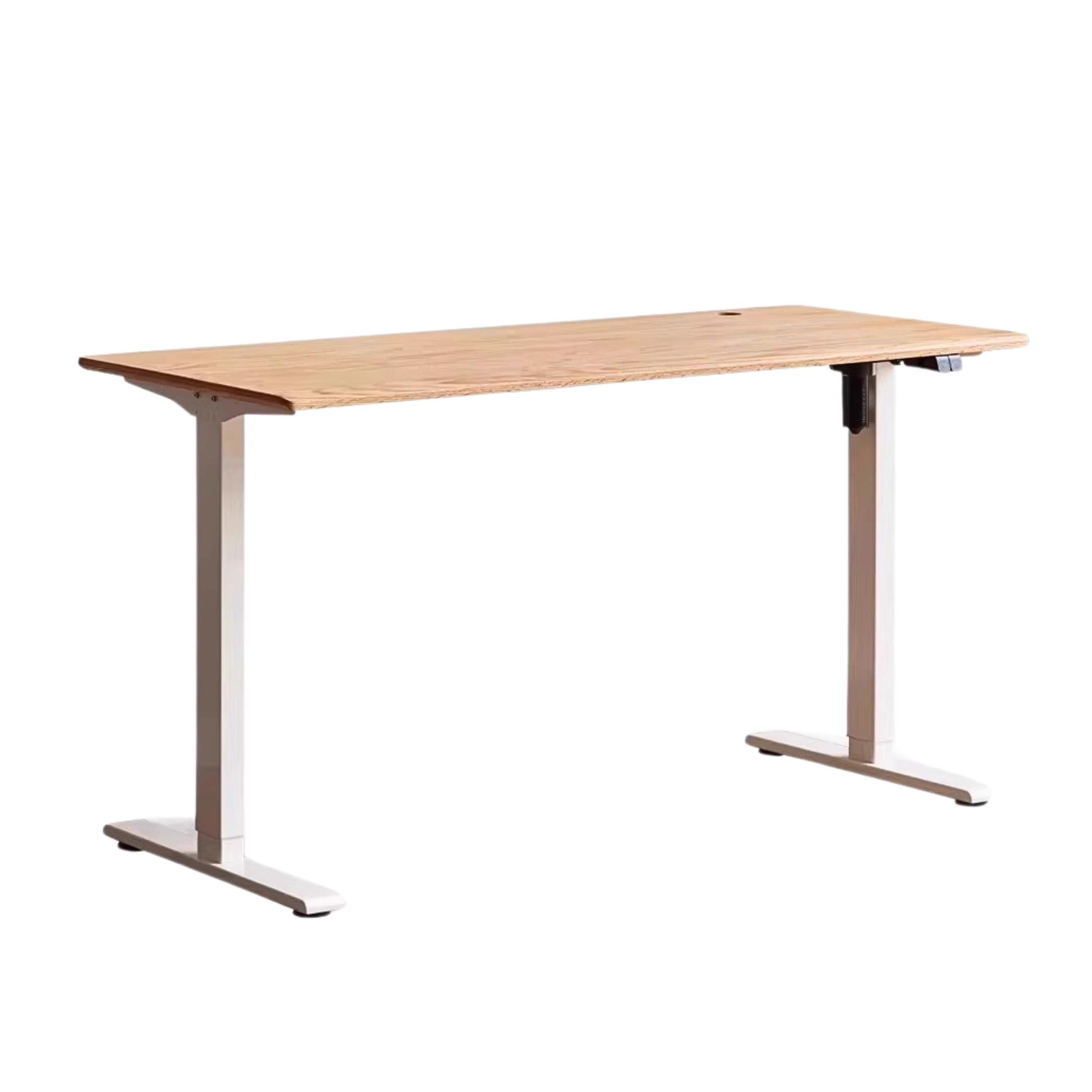 Black Walnut, Oak Solid Wood Standing Desk, Sit-Stand Electric Lift Table