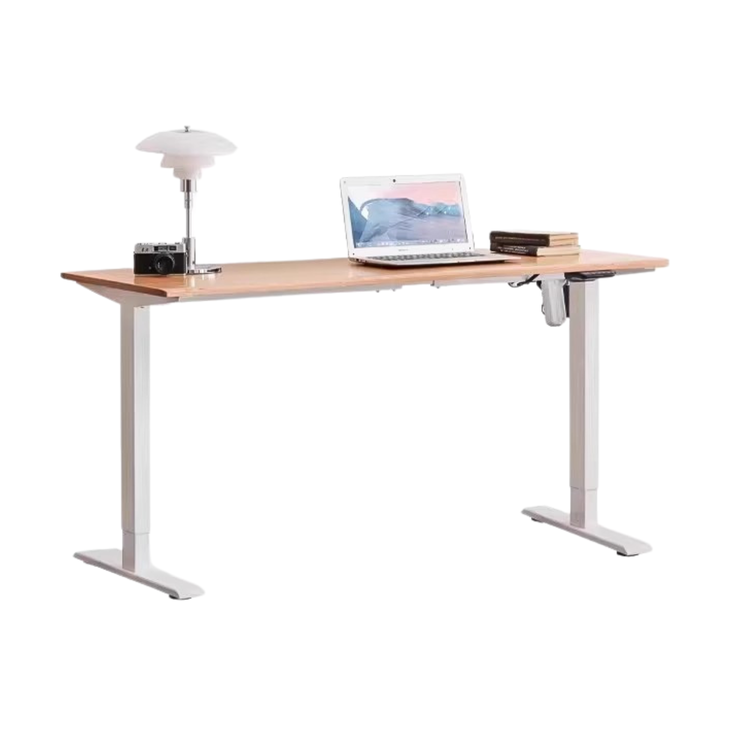 Black Walnut, Oak Solid Wood Standing Desk, Sit-Stand Electric Lift Table