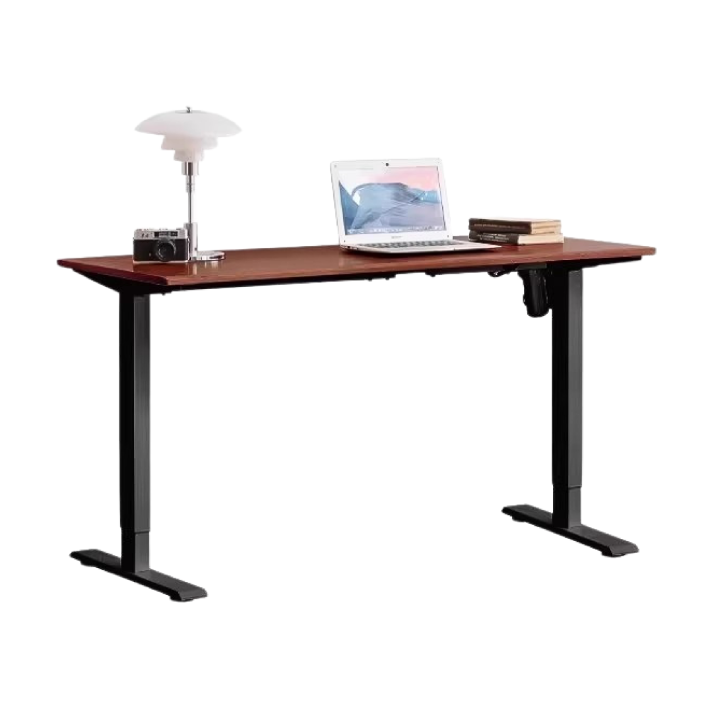 Black Walnut, Oak Solid Wood Standing Desk, Sit-Stand Electric Lift Table