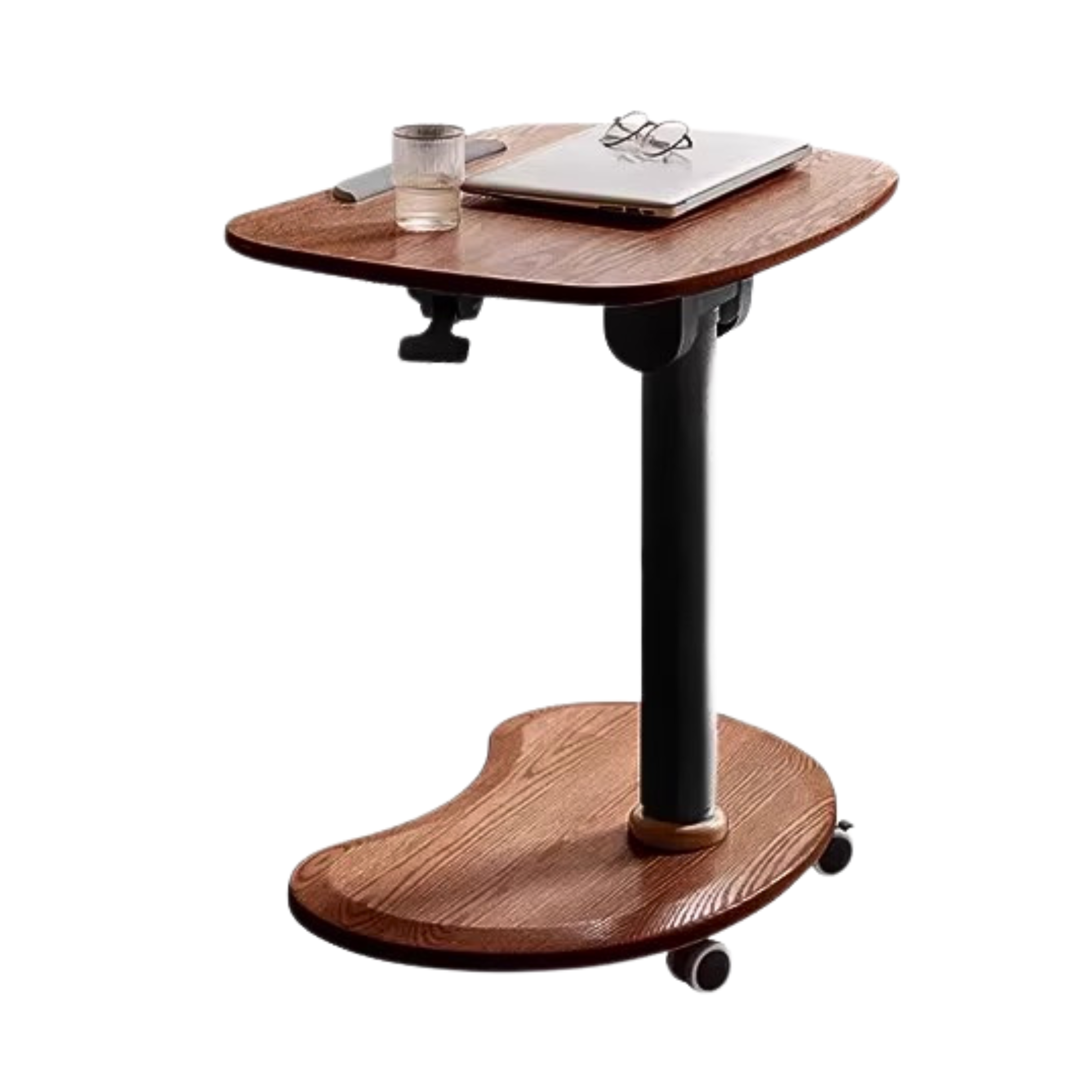 Oak Solid Wood Pneumatic Adjustable Standing Desk