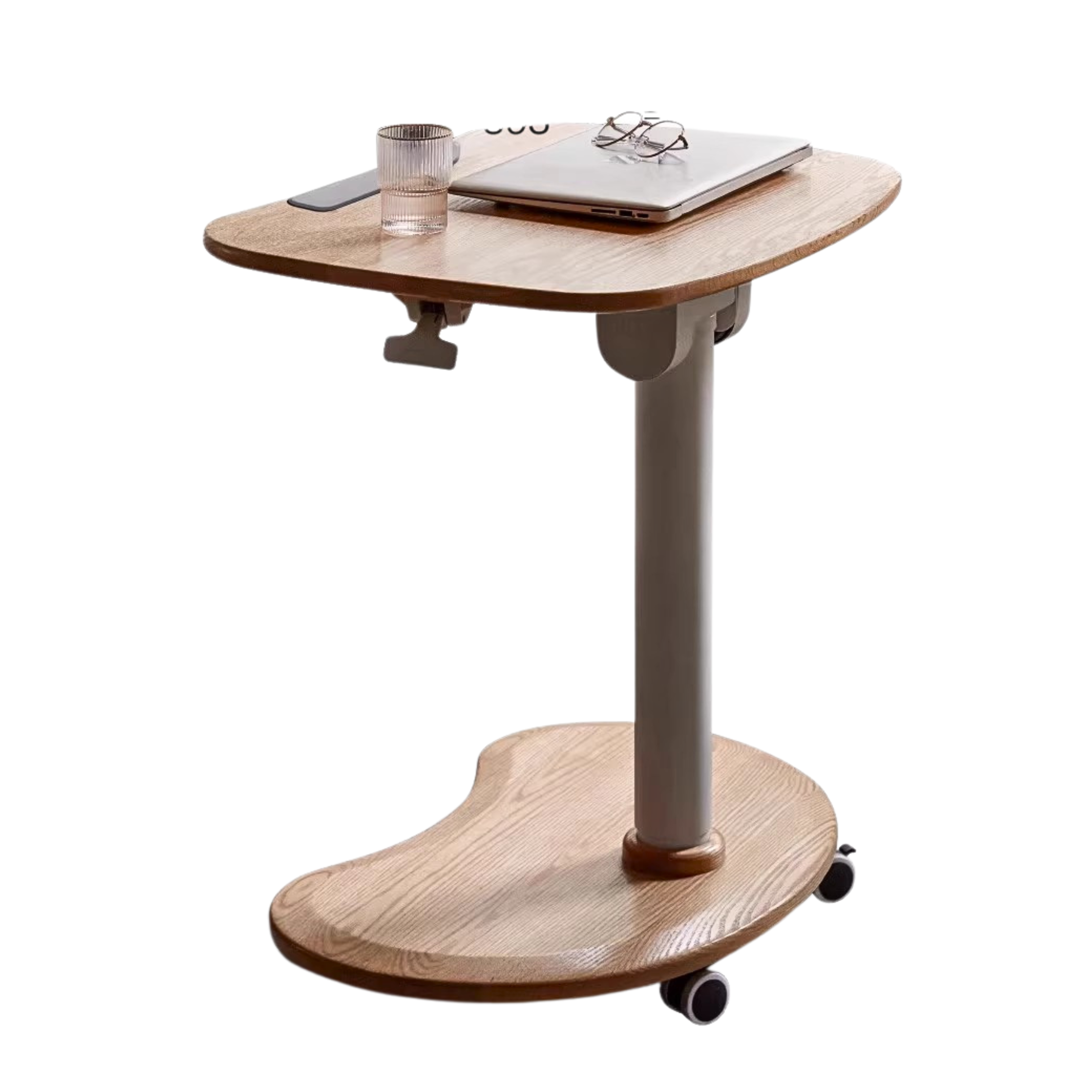 Oak solid wood Pneumatic Adjustable Standing desk