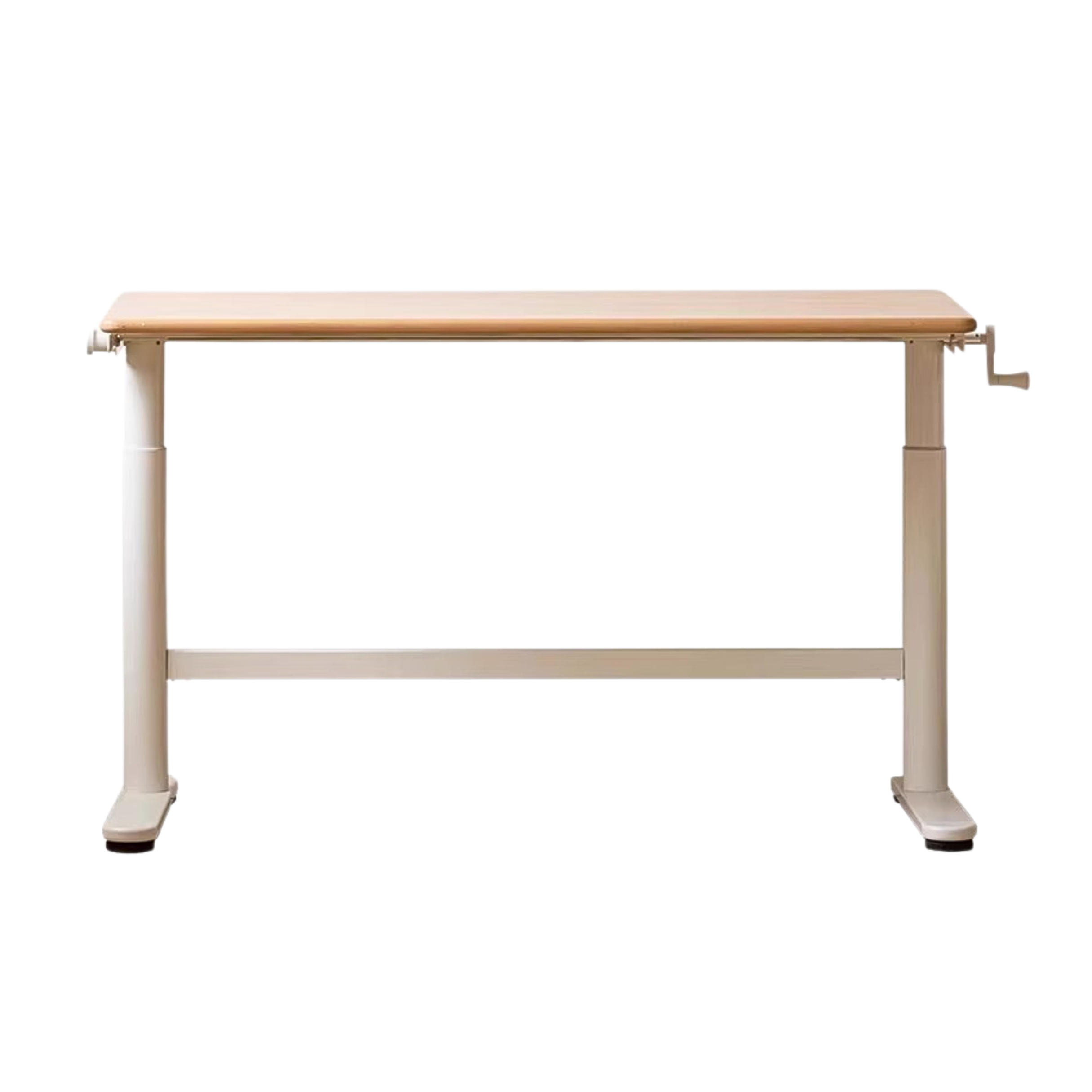 Beech solid wood hand-cranked lifting table board shelf  DIY