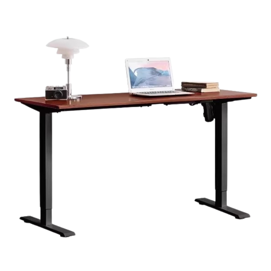 Oak, Black Walnut Solid Wood Electric Lift Standing Desk Adjustable Table