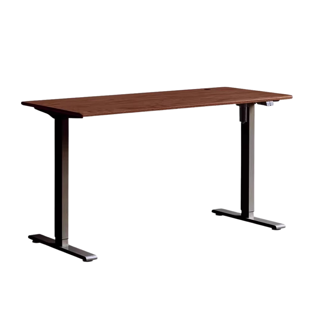 Oak, Black walnut solid wood electric lift standing desk adjustable table