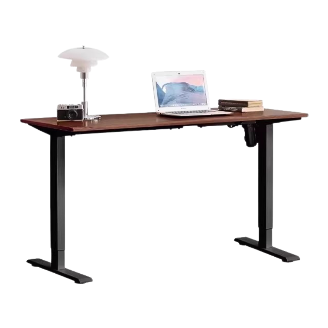 Oak, Black Walnut Solid Wood Electric Lift Standing Desk Adjustable Table