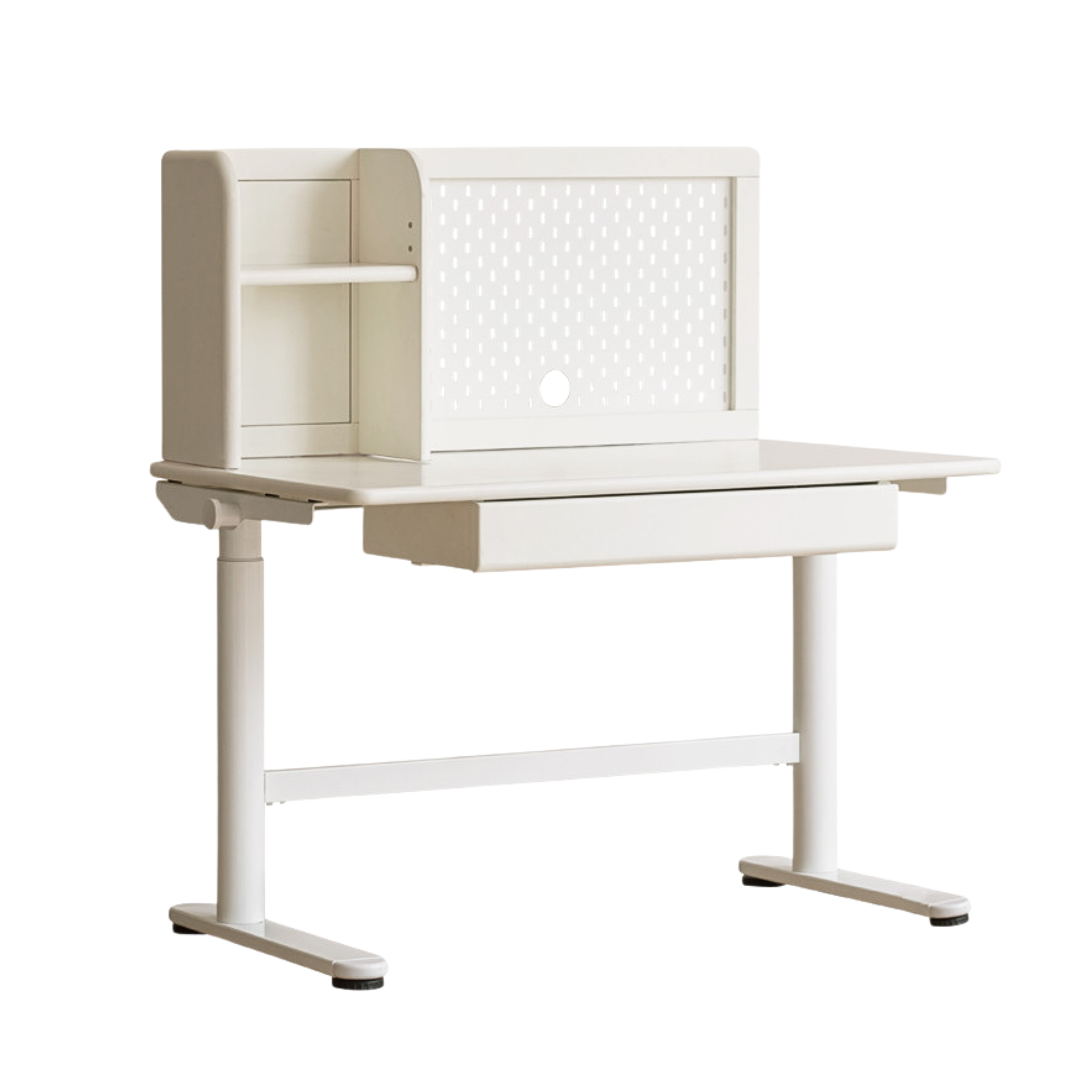 Poplar solid wood kid's Cream Style Lifting Standing desk