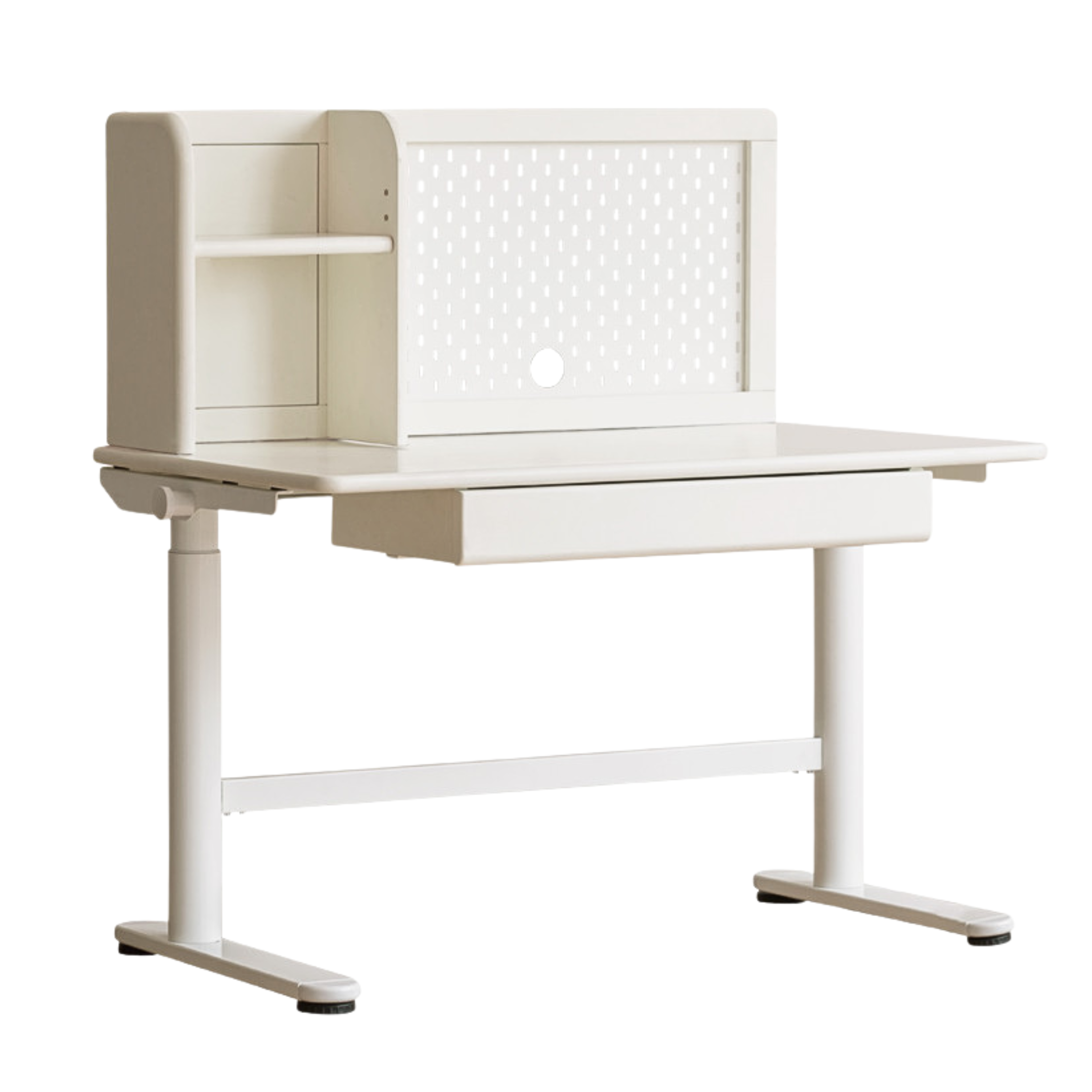 Poplar solid wood kid's Cream Style Lifting Standing desk