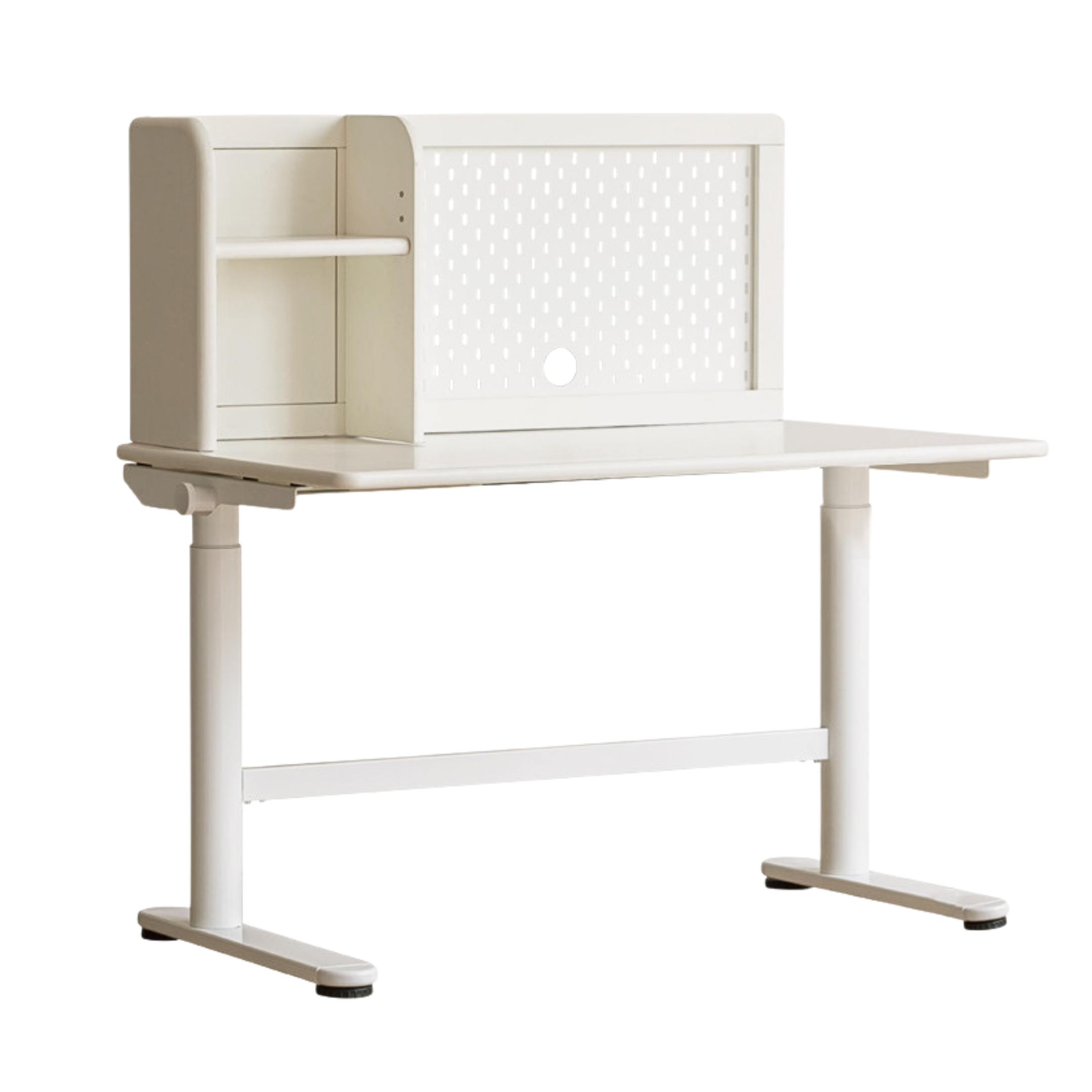 Poplar solid wood kid's Cream Style Lifting Standing desk