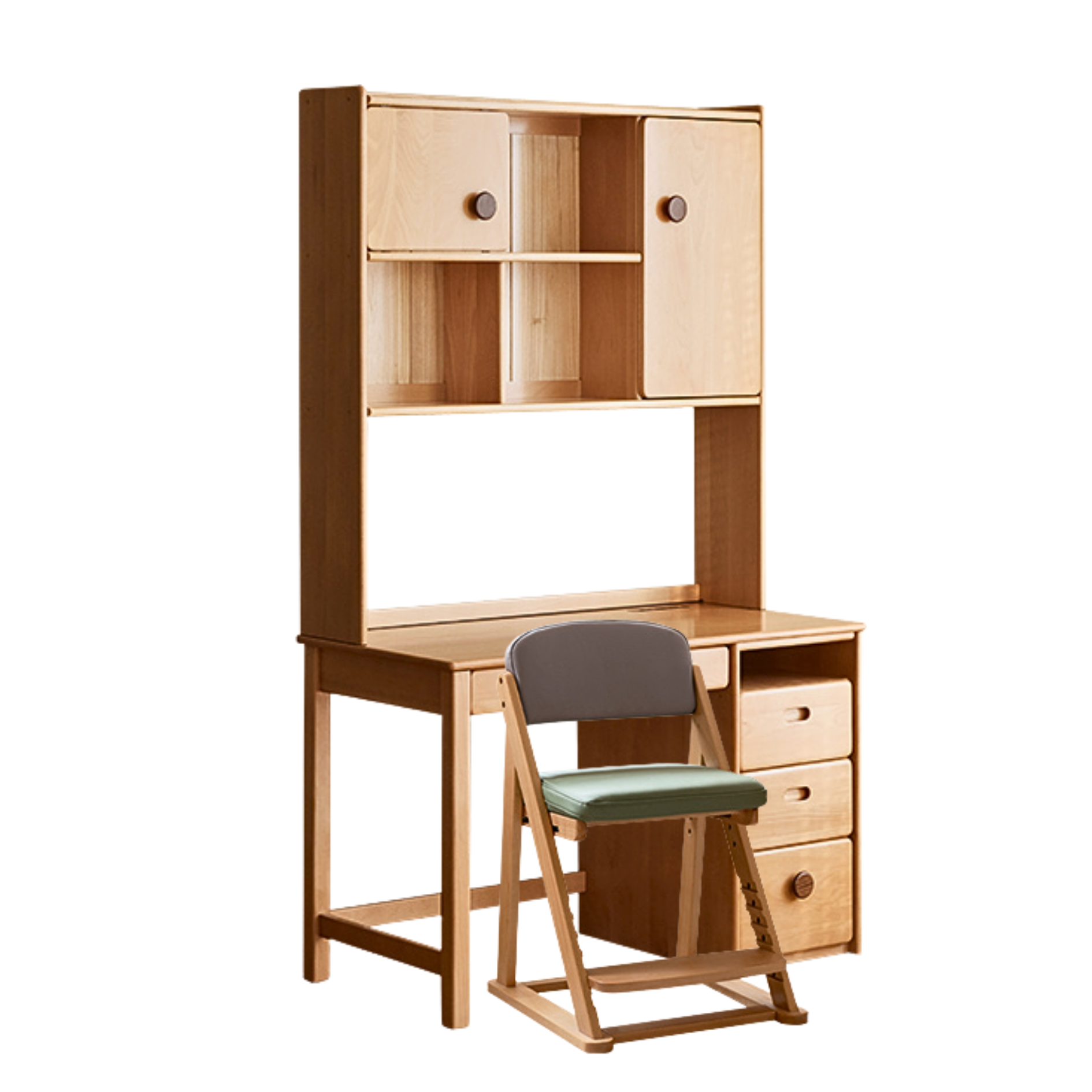 Beech solid wood combination simple children's desk