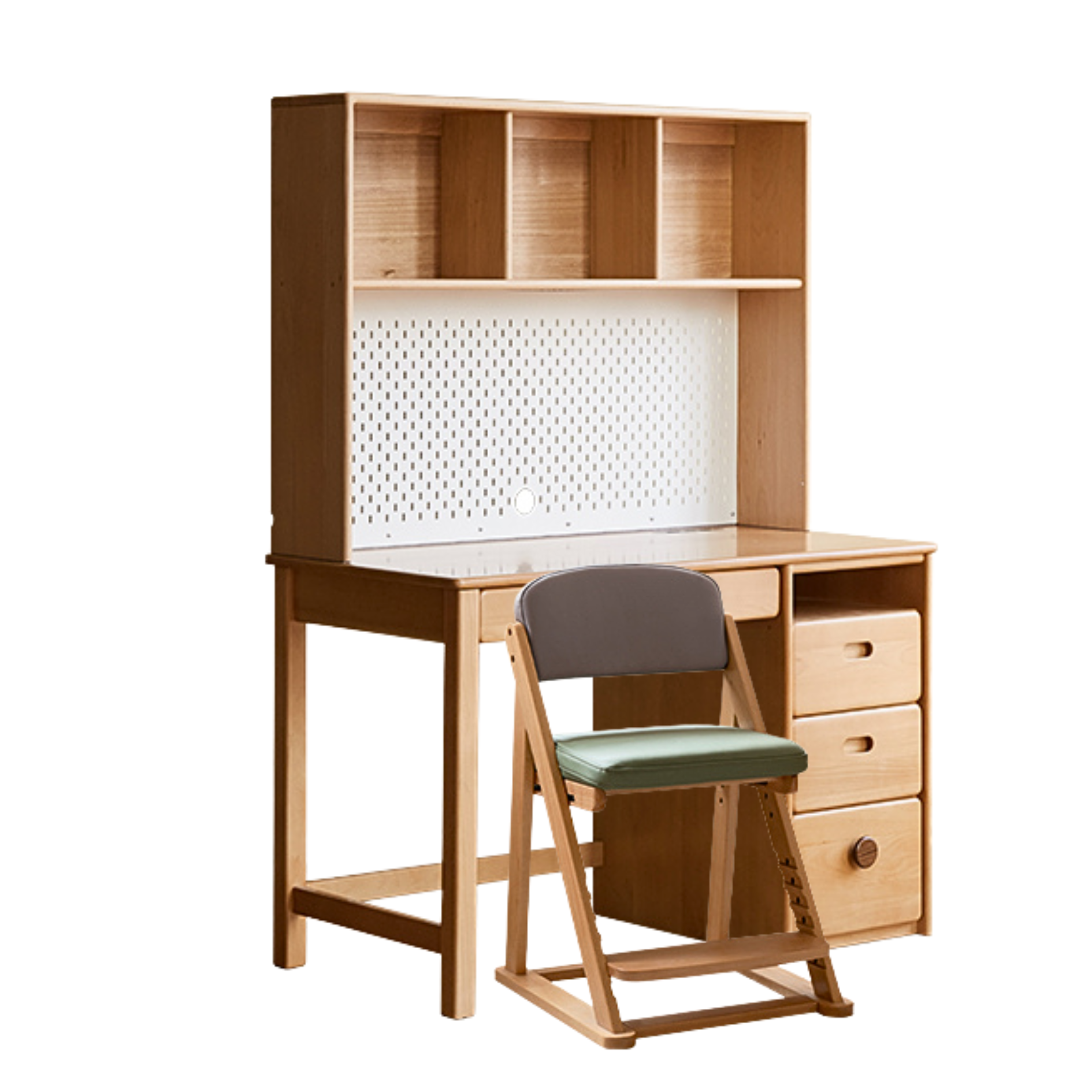 Beech solid wood combination simple children's desk