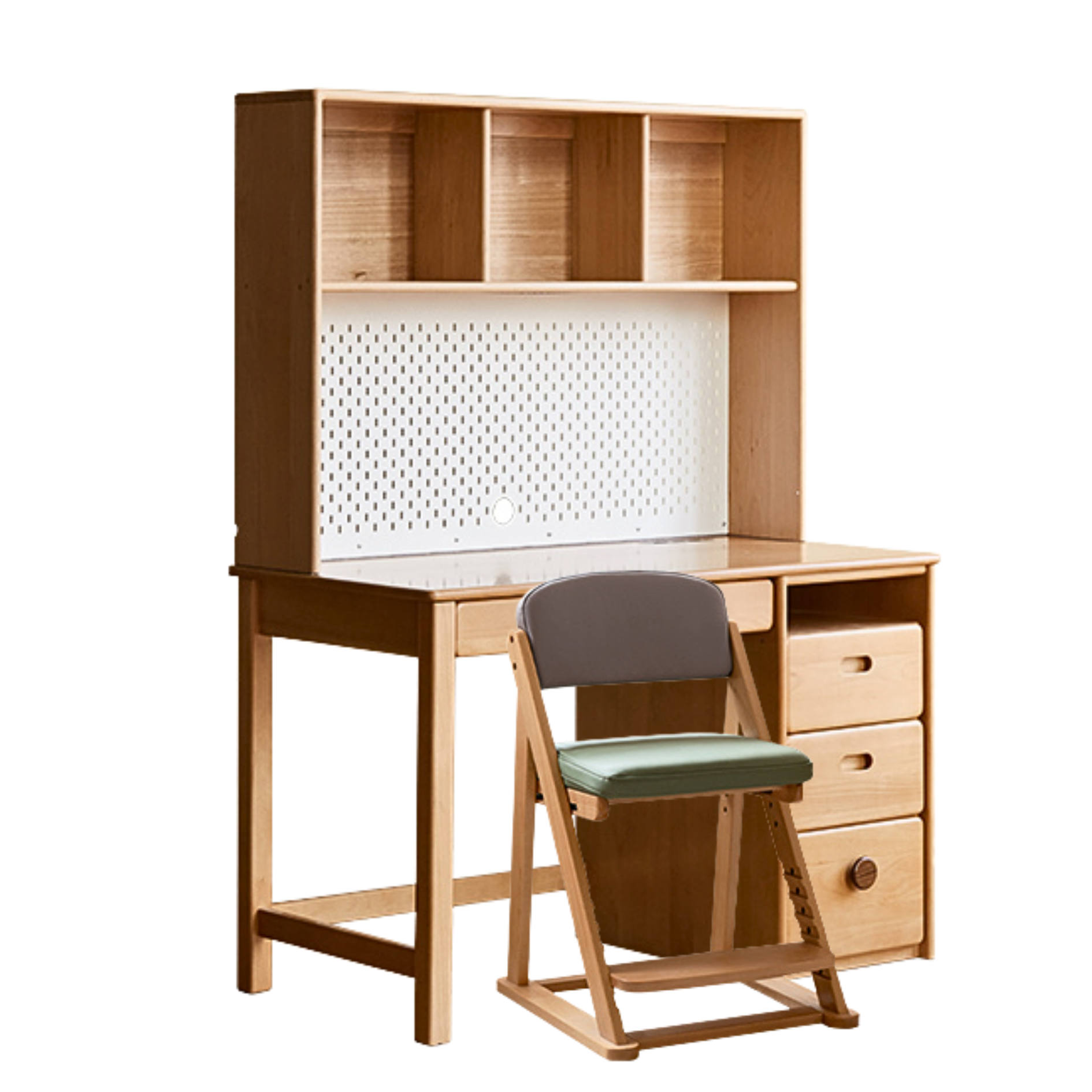 Beech solid wood combination simple children's desk