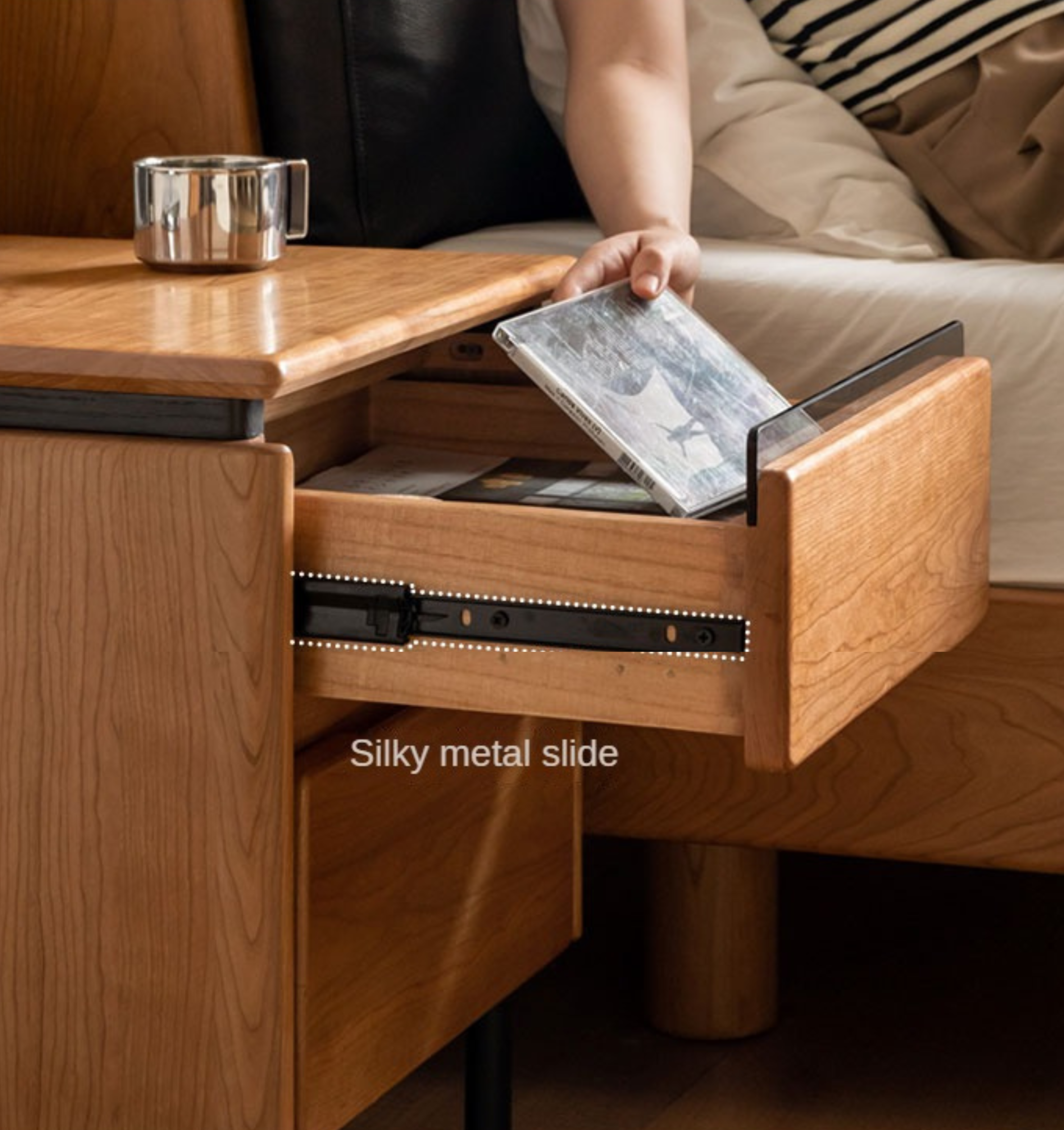 Cherry Solid Wood Nightstand