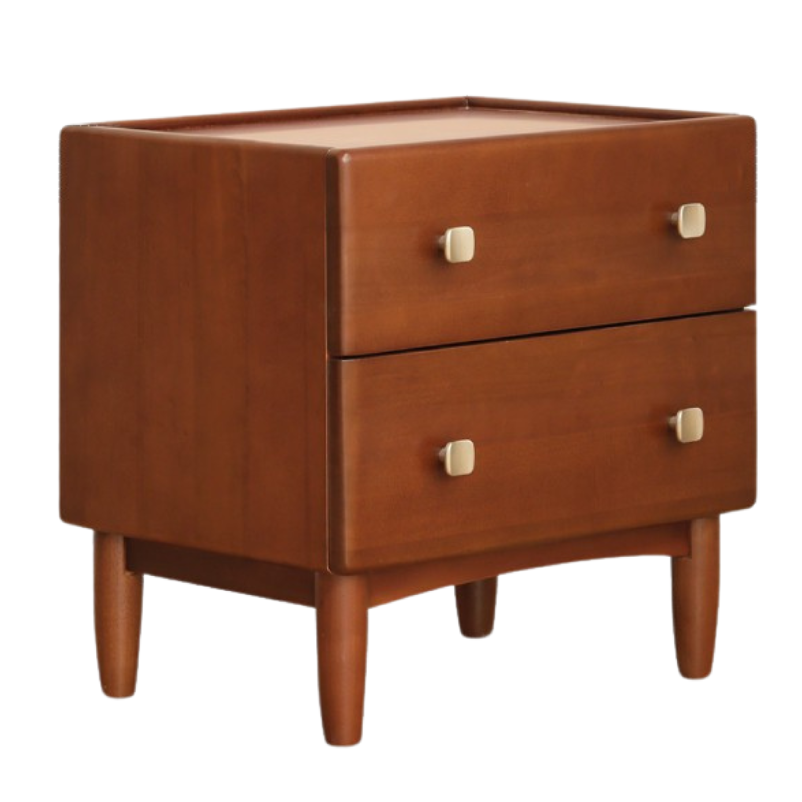 Poplar Solid Wood Retro Style Nightstand