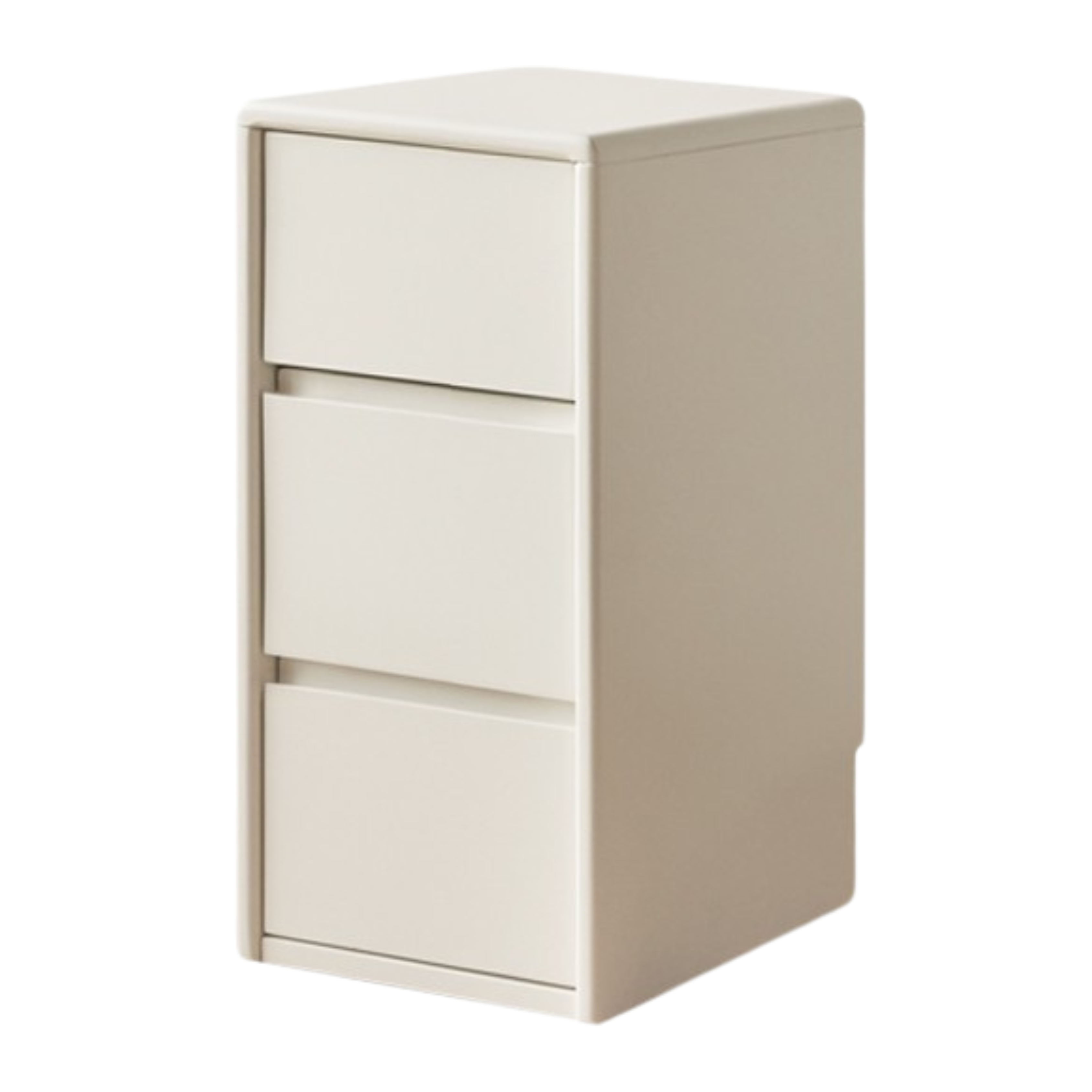 Poplar Solid Wood White Drawer Storage Cabinet