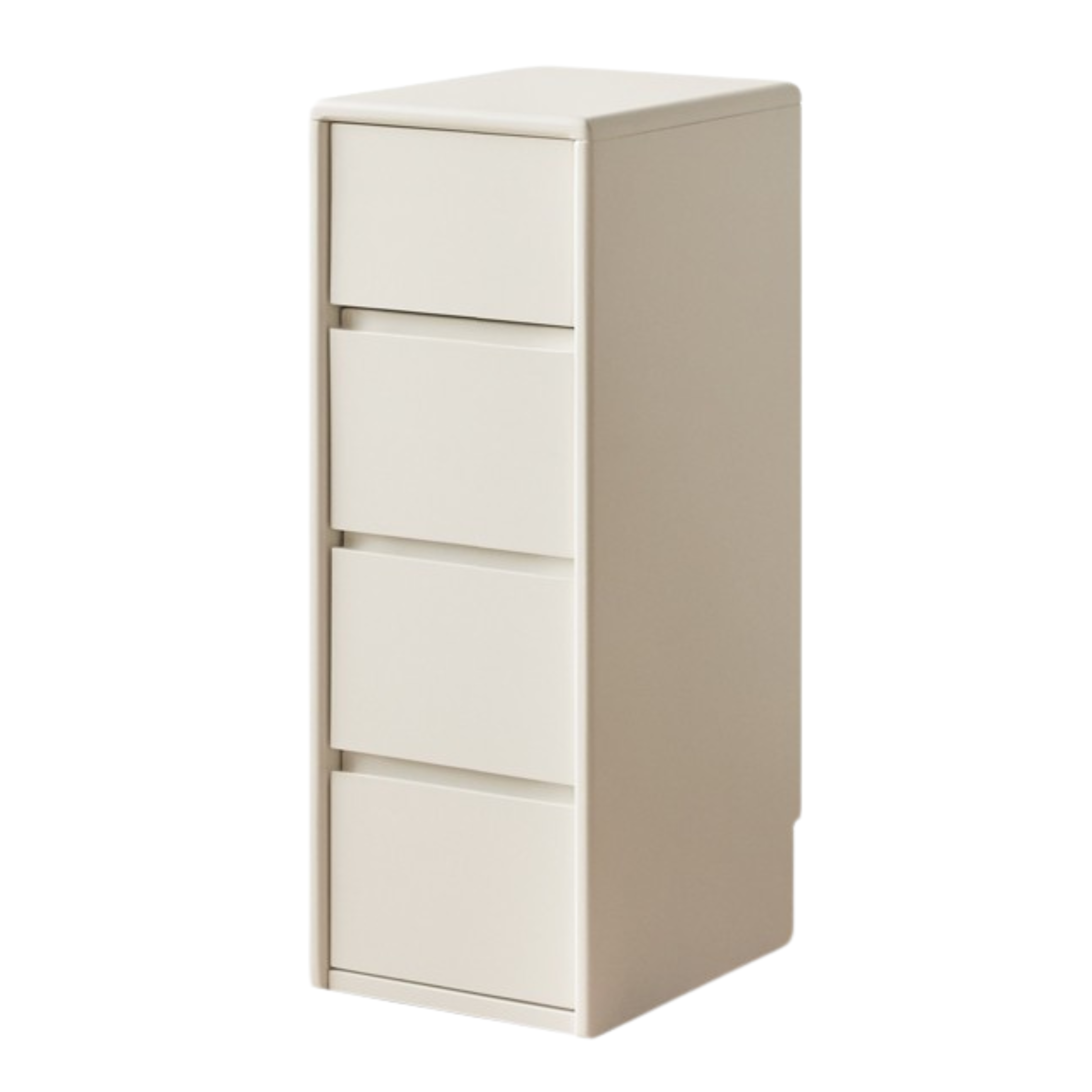 Poplar Solid Wood White Drawer Storage Cabinet