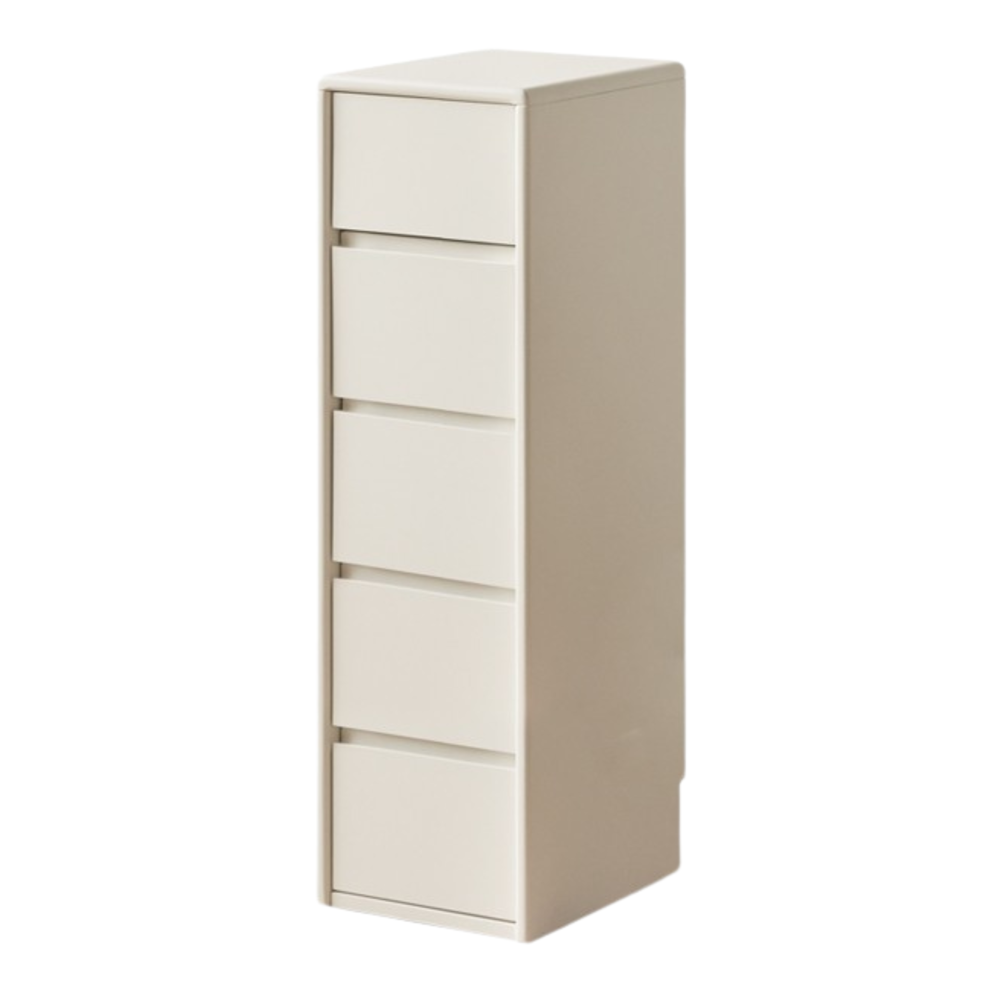 Poplar Solid Wood White Drawer Storage Cabinet