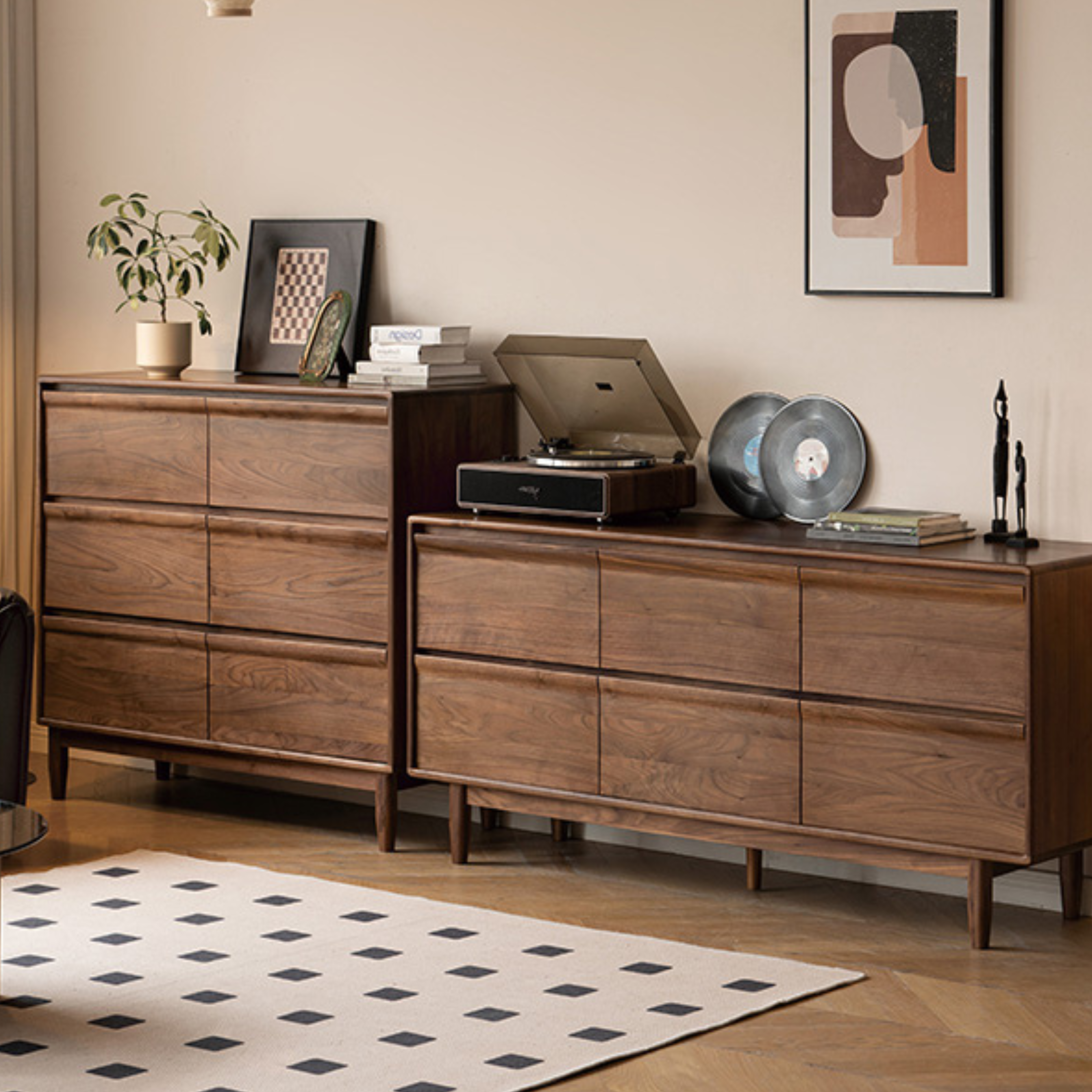 Black Walnut Solid Wood Dresser