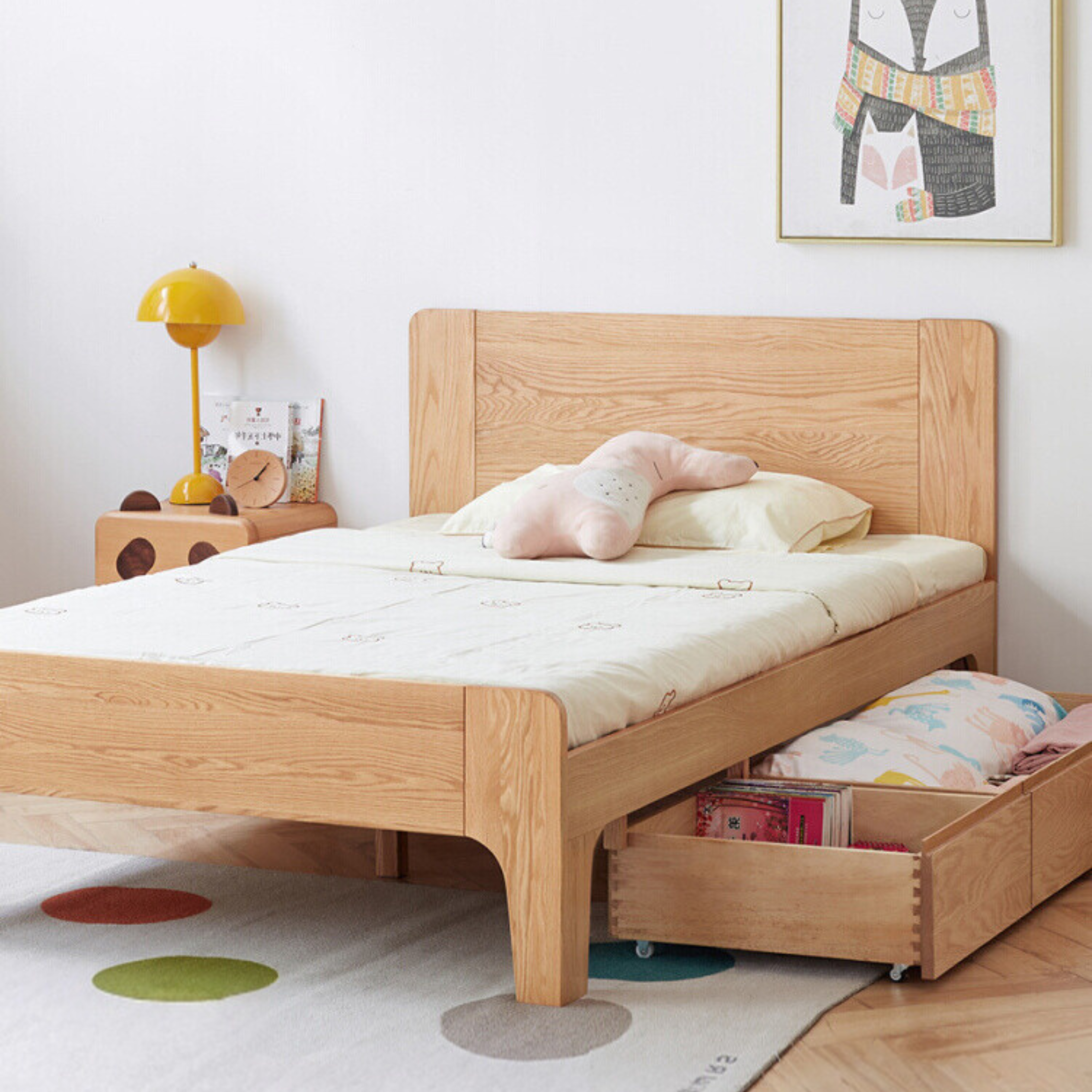 Oak solid wood Kids bed<