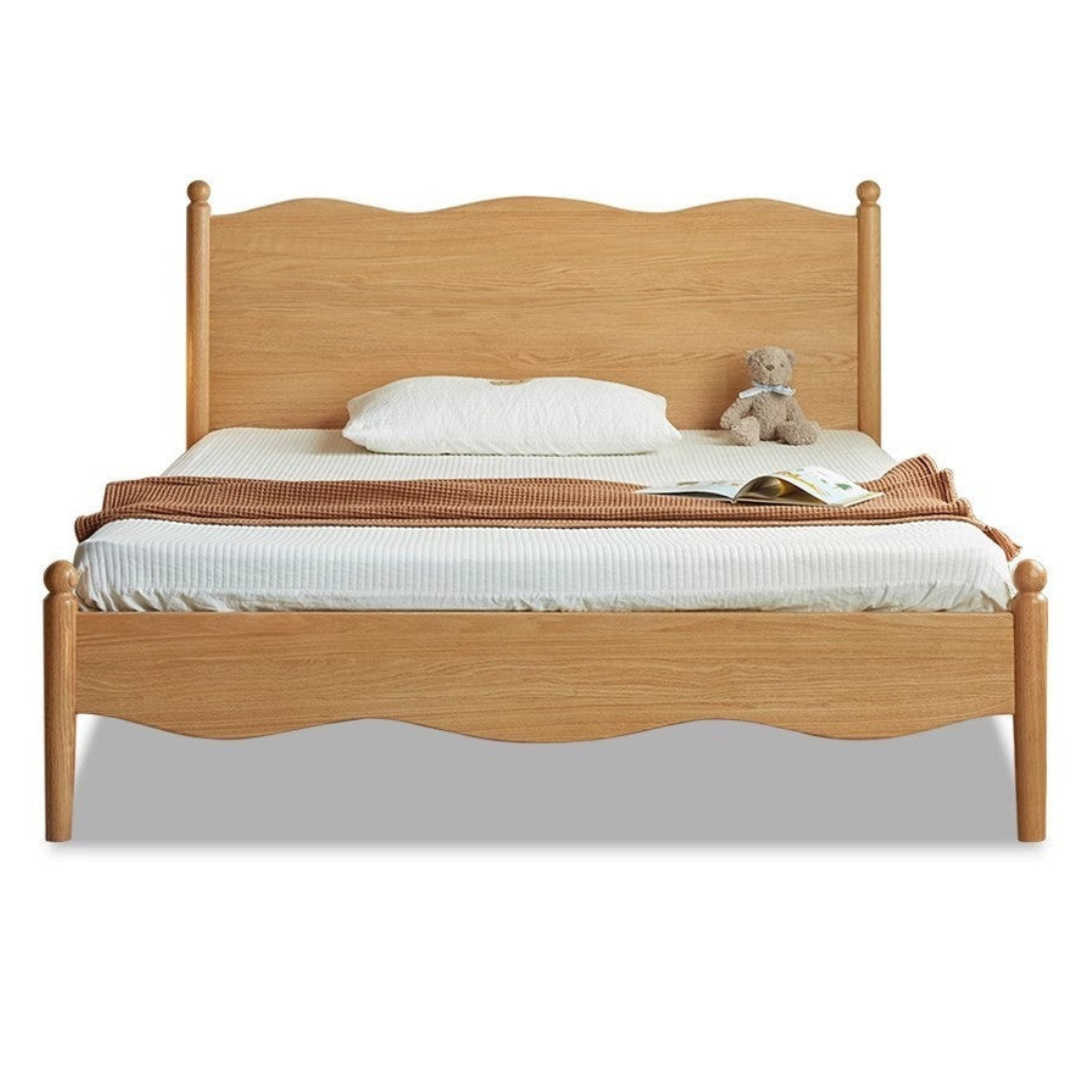 Oak solid wood Children's Bed Cream Style<