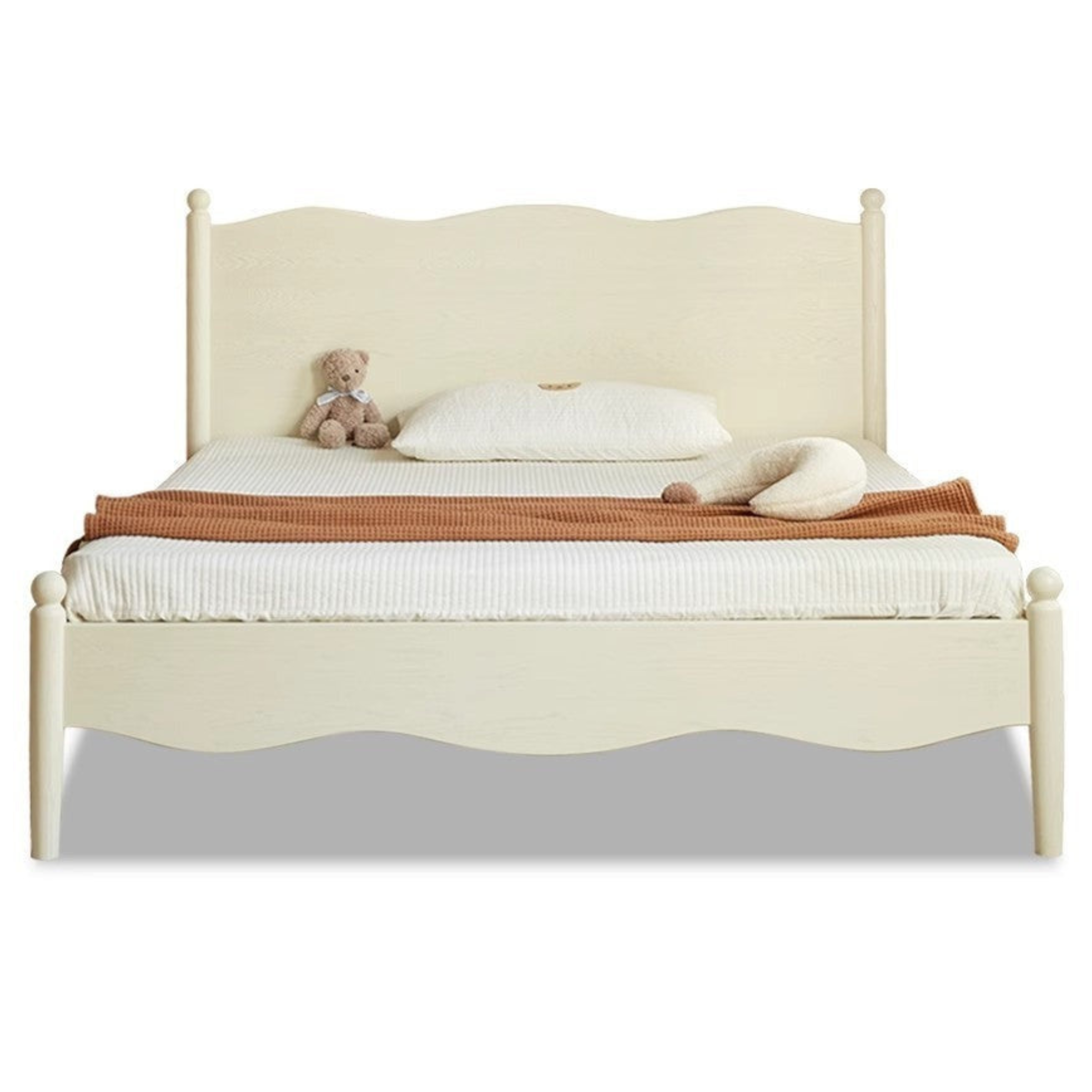 Oak solid wood Children's Bed Cream Style<