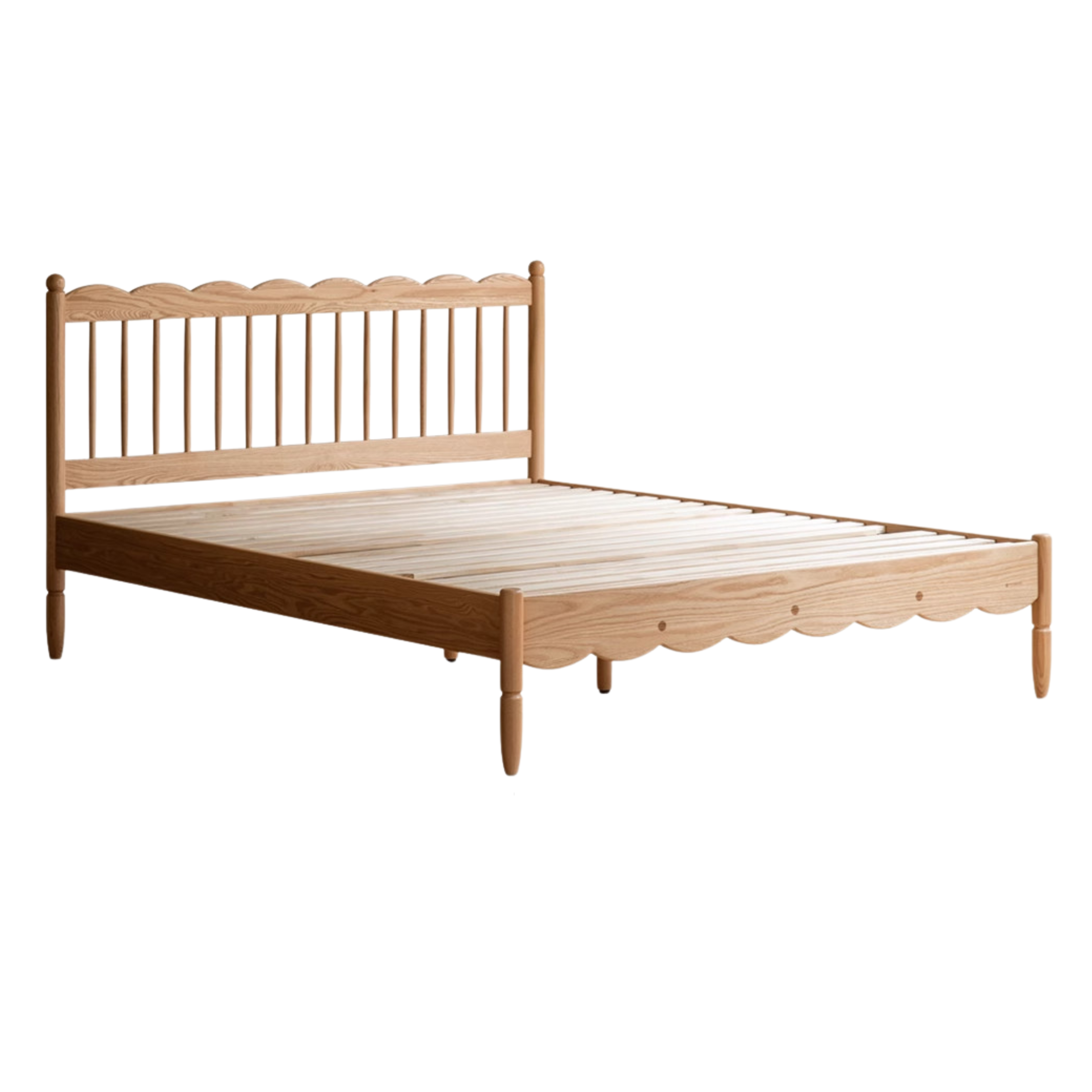 Oak solid wood children's bed<