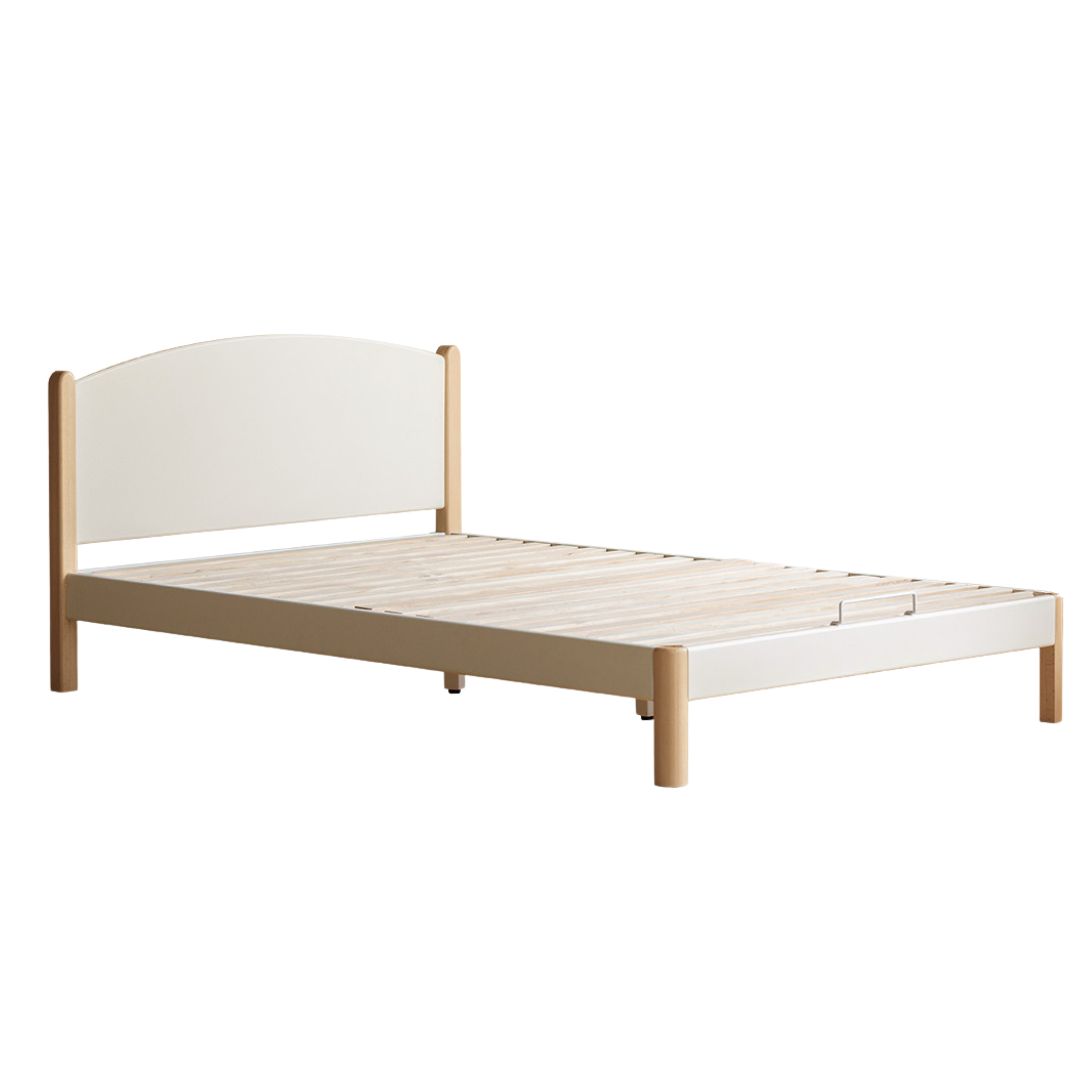 Poplar Solid Wood Children's Bed White<