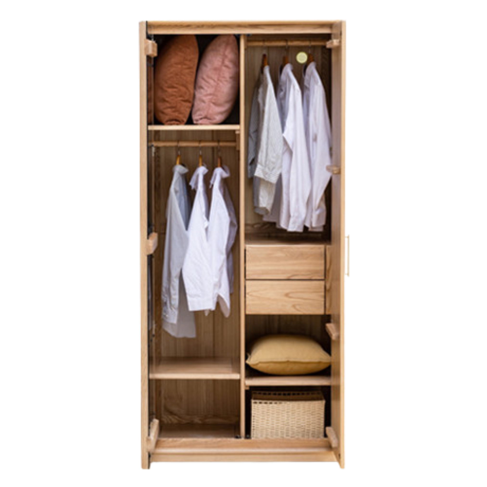 Ash solid wood wardrobe :