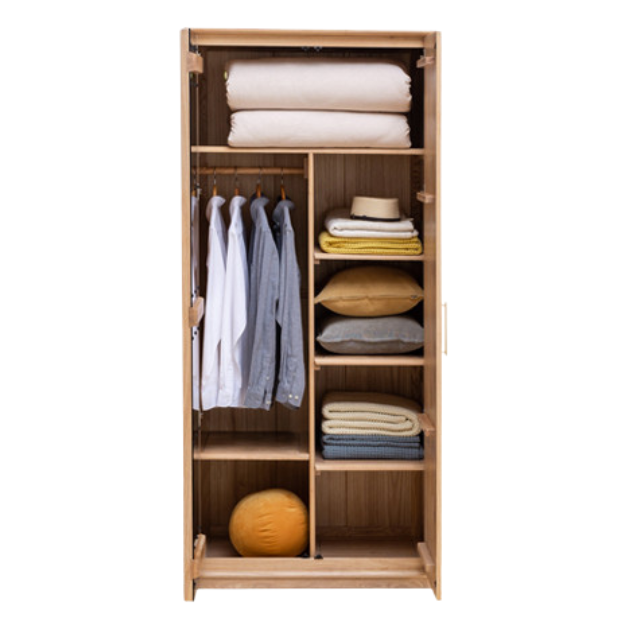 Ash solid wood wardrobe :