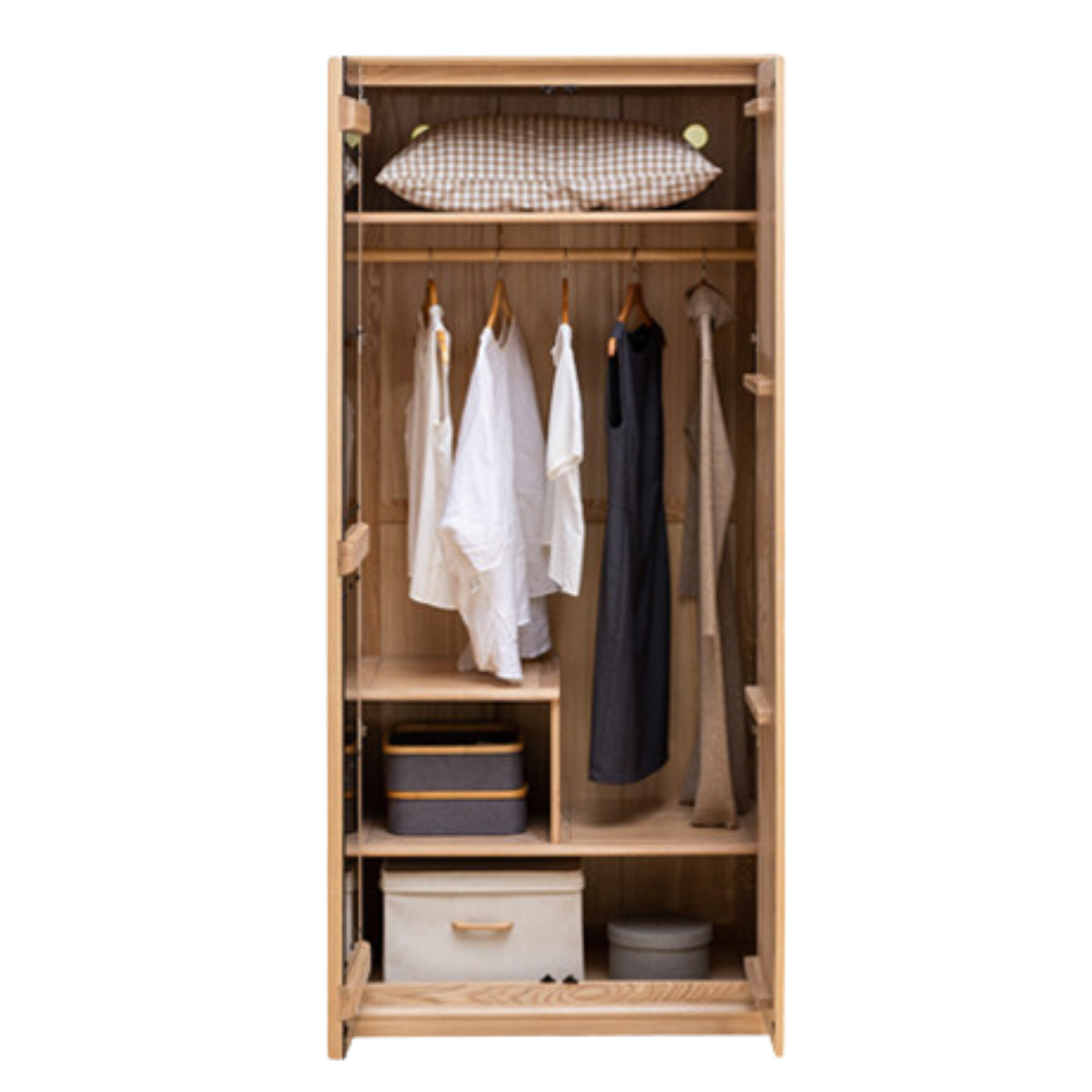 Ash solid wood wardrobe :