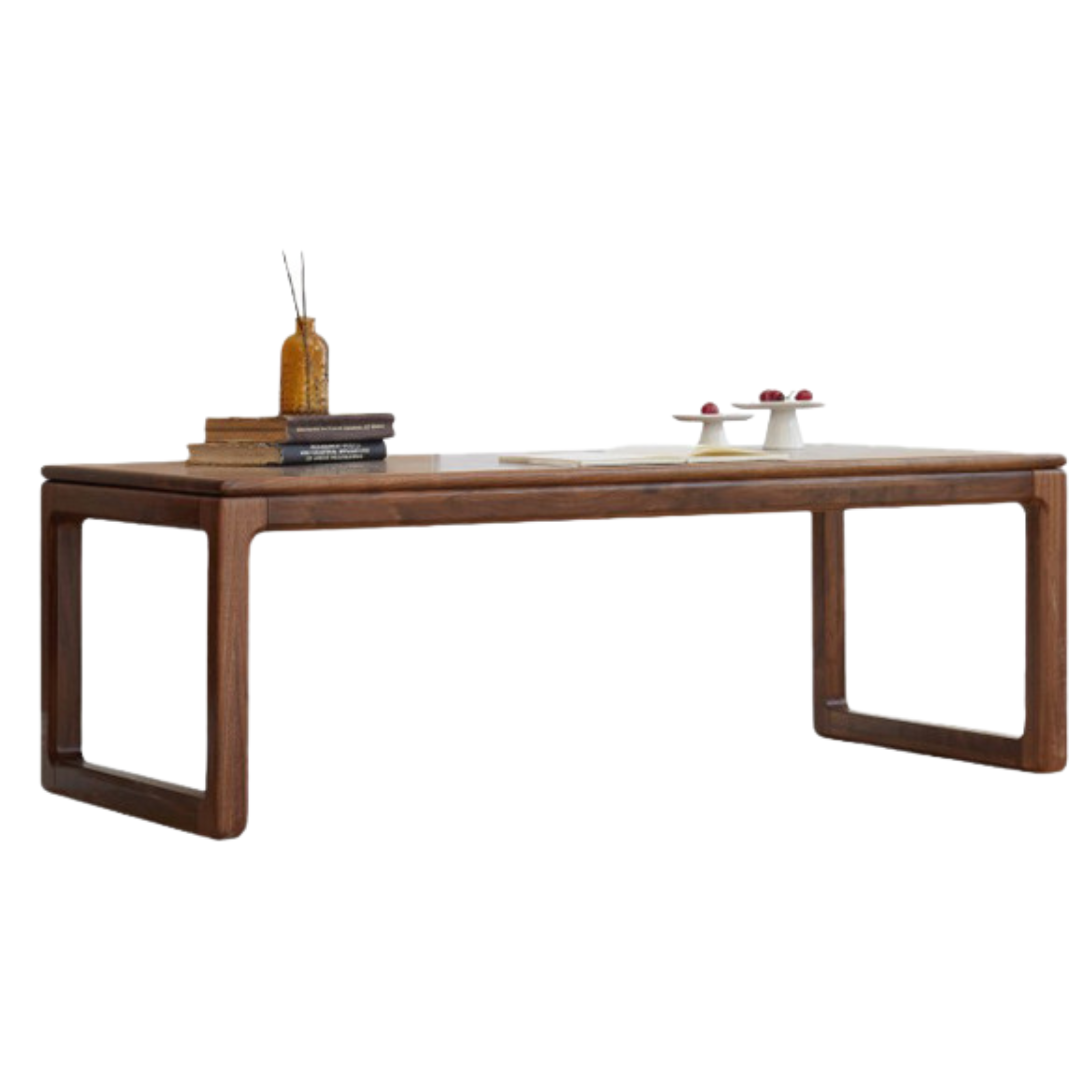 Black walnut, Oak solid wood tea table-