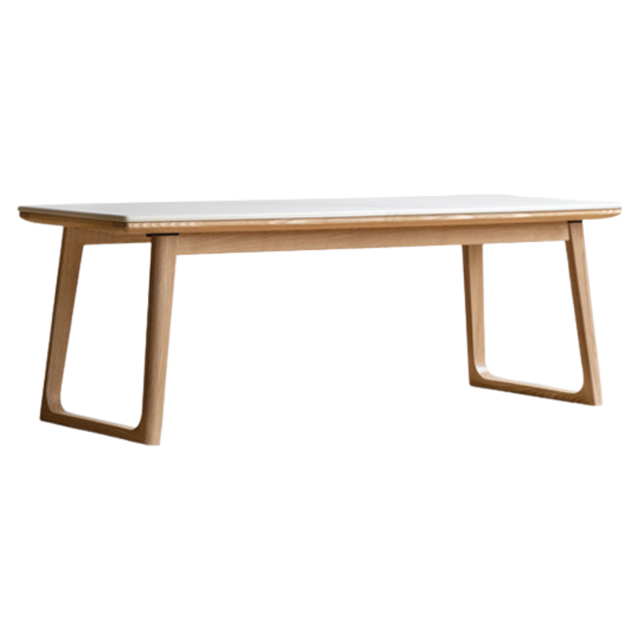 Ash Solid Wood Rock Slab Tea Table