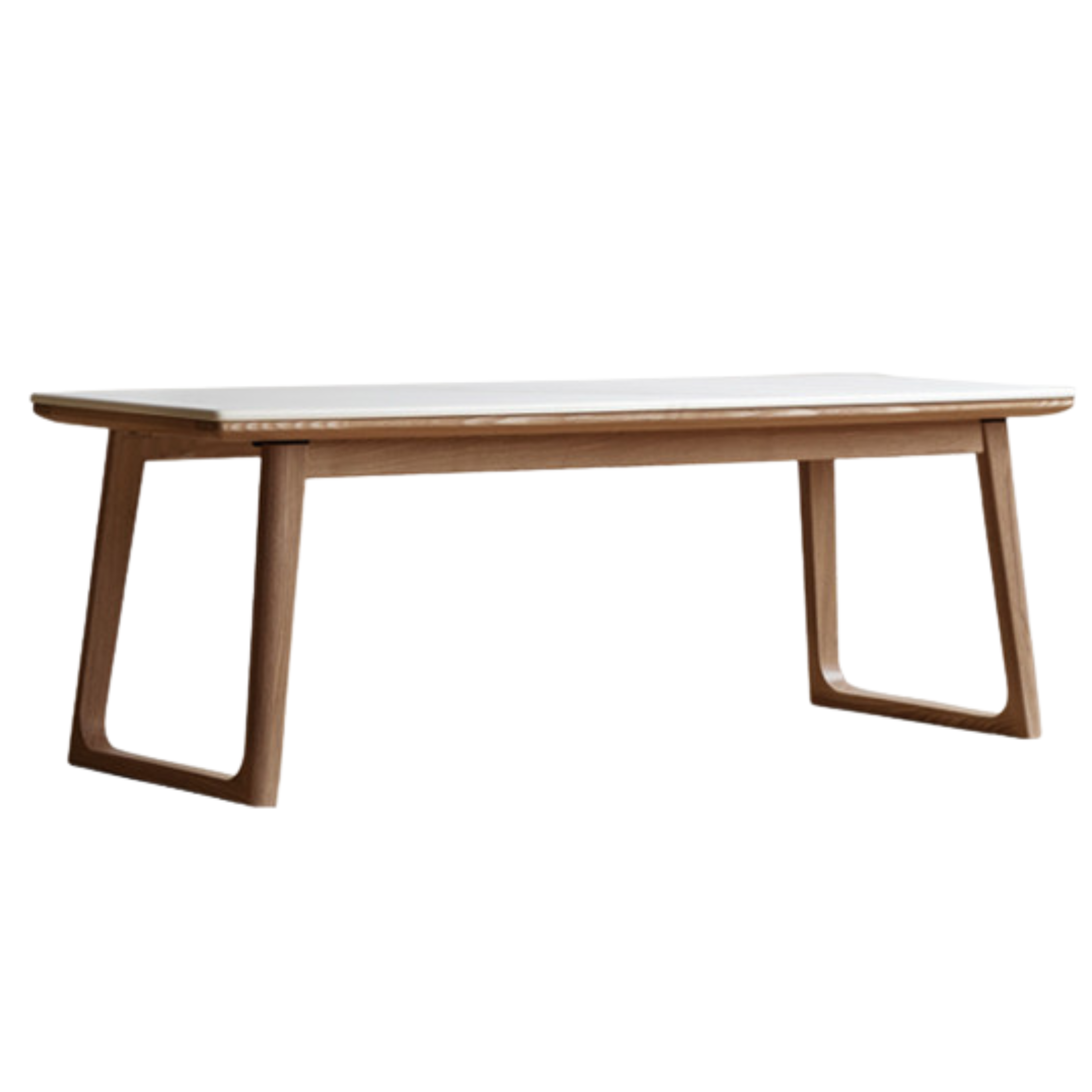 Ash Solid Wood Rock Slab Tea Table