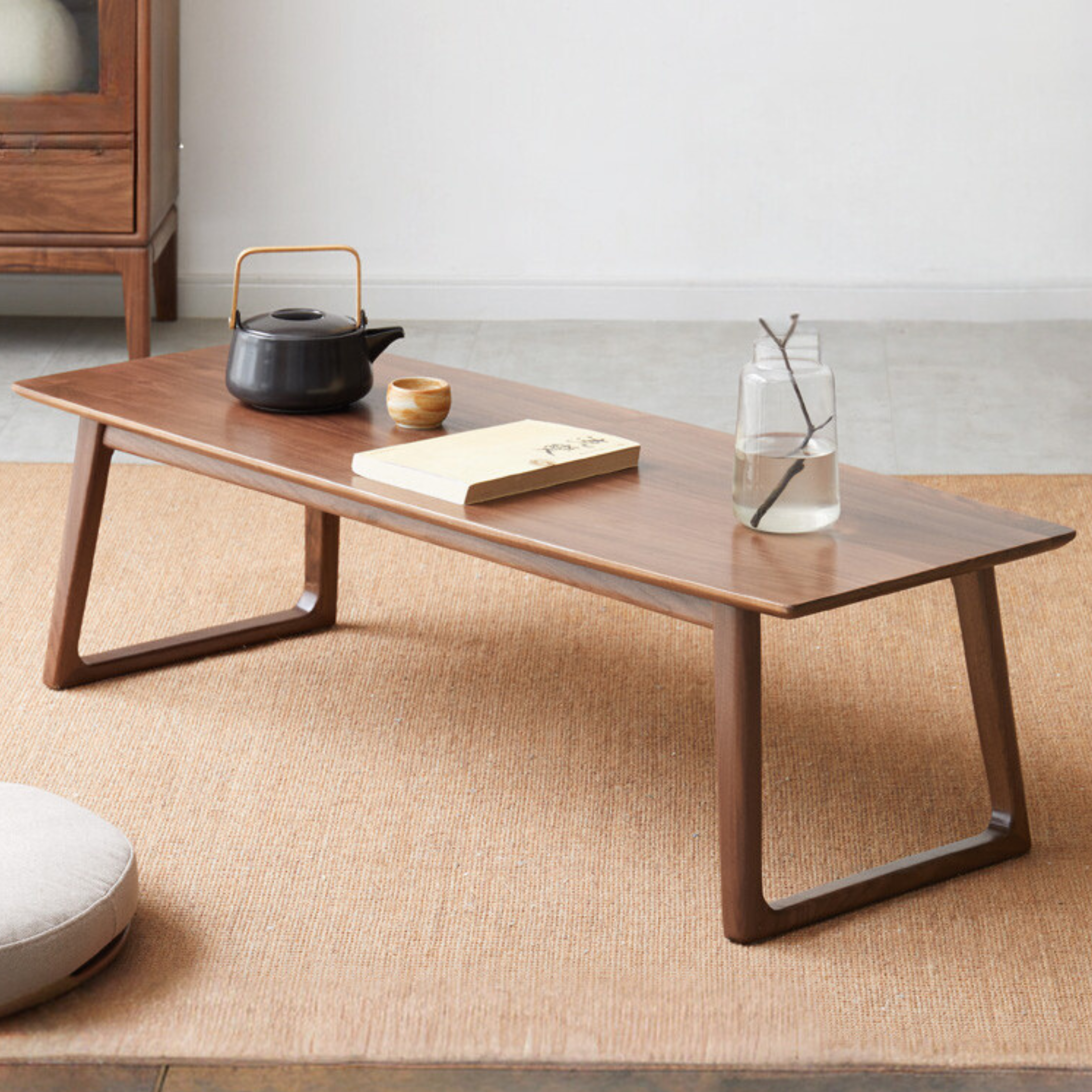 Black walnut, Ash solid wood low small tea table